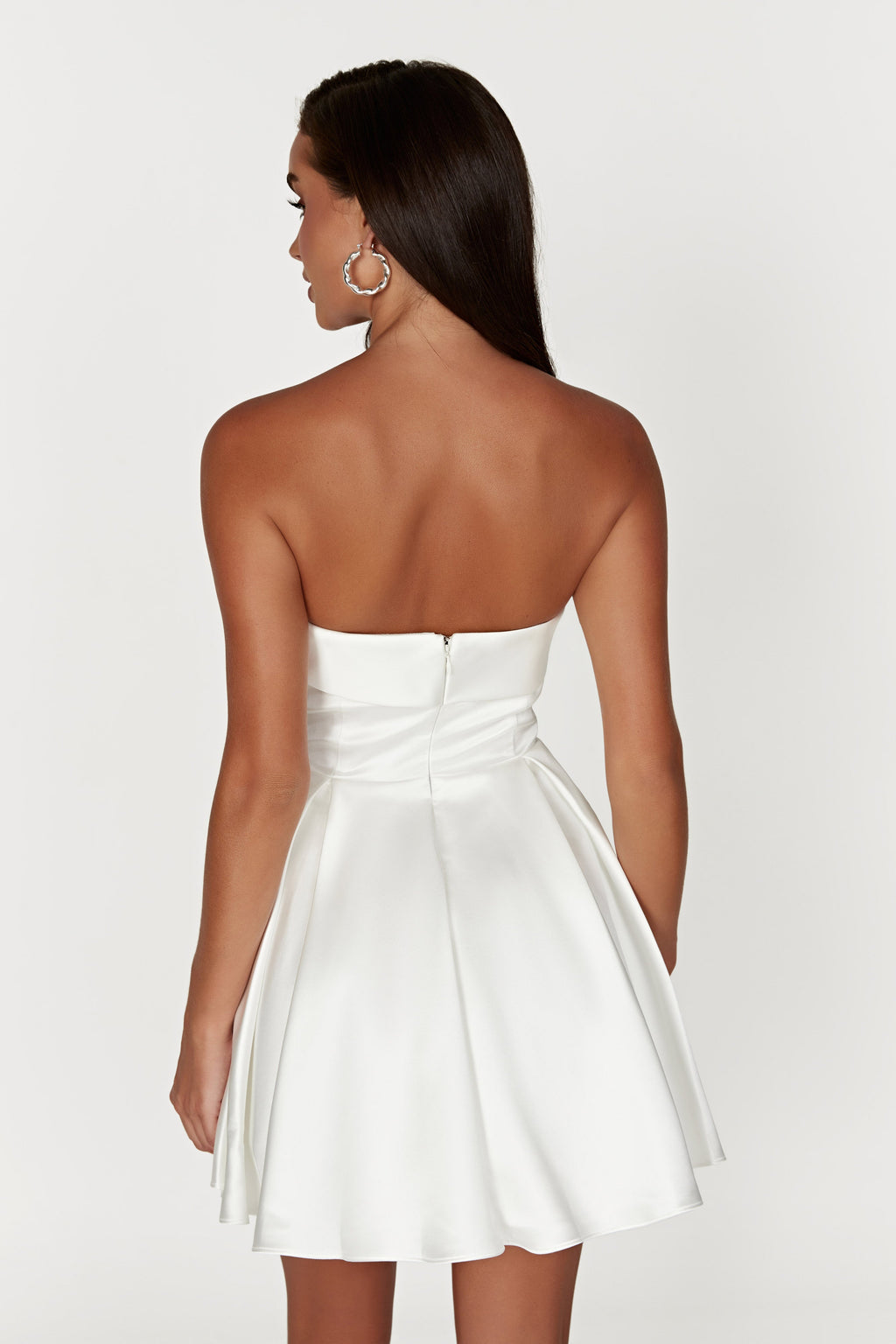 Levauro Eileen Mini Elbise - Beyaz