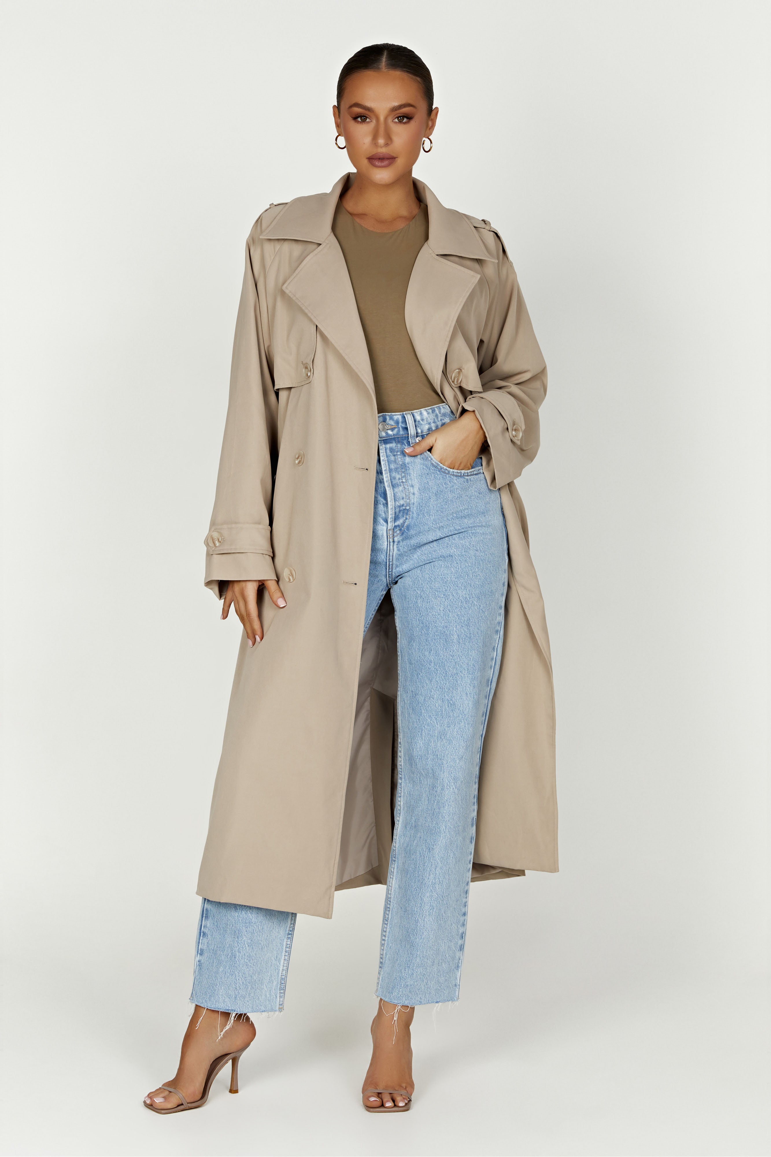 Levauro  Andreas Oversize Trençkot - Bej