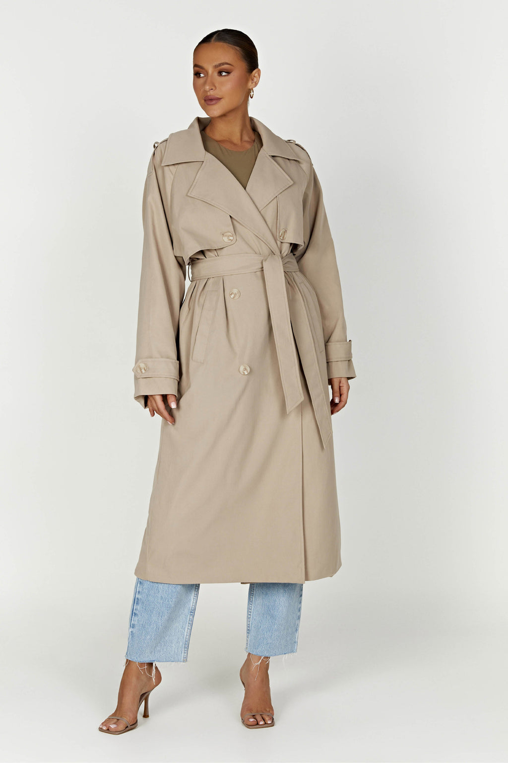 Levauro  Andreas Oversize Trençkot - Bej