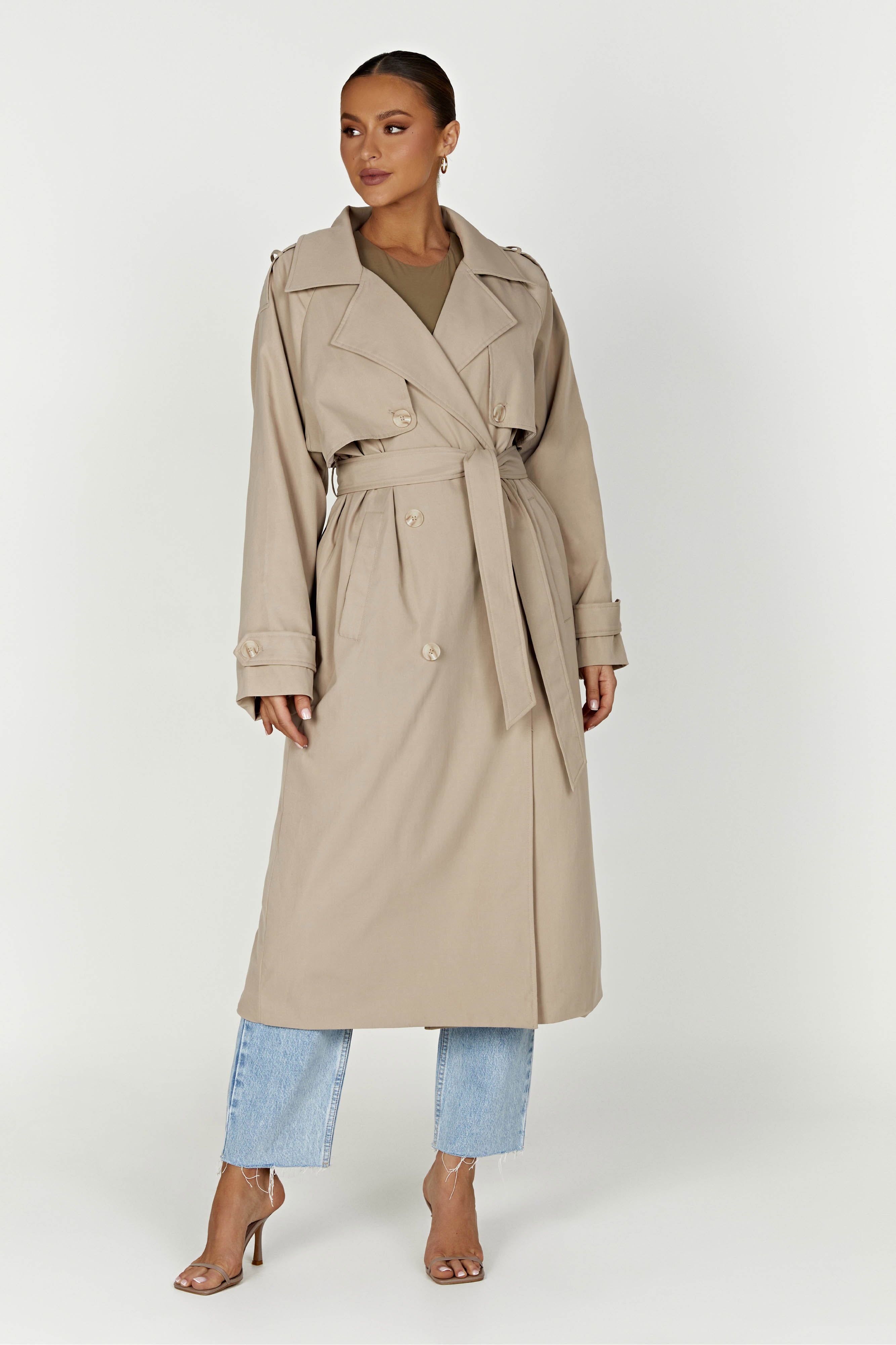 Levauro  Andreas Oversize Trençkot - Bej
