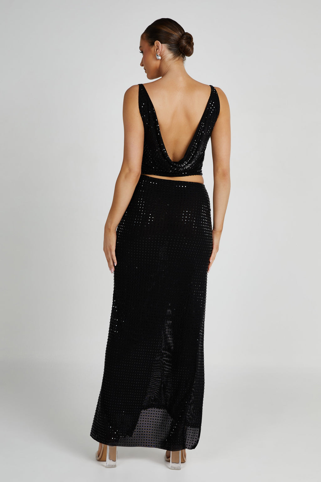Levauro Ellery Square Diamante Maxi Etek - Siyah