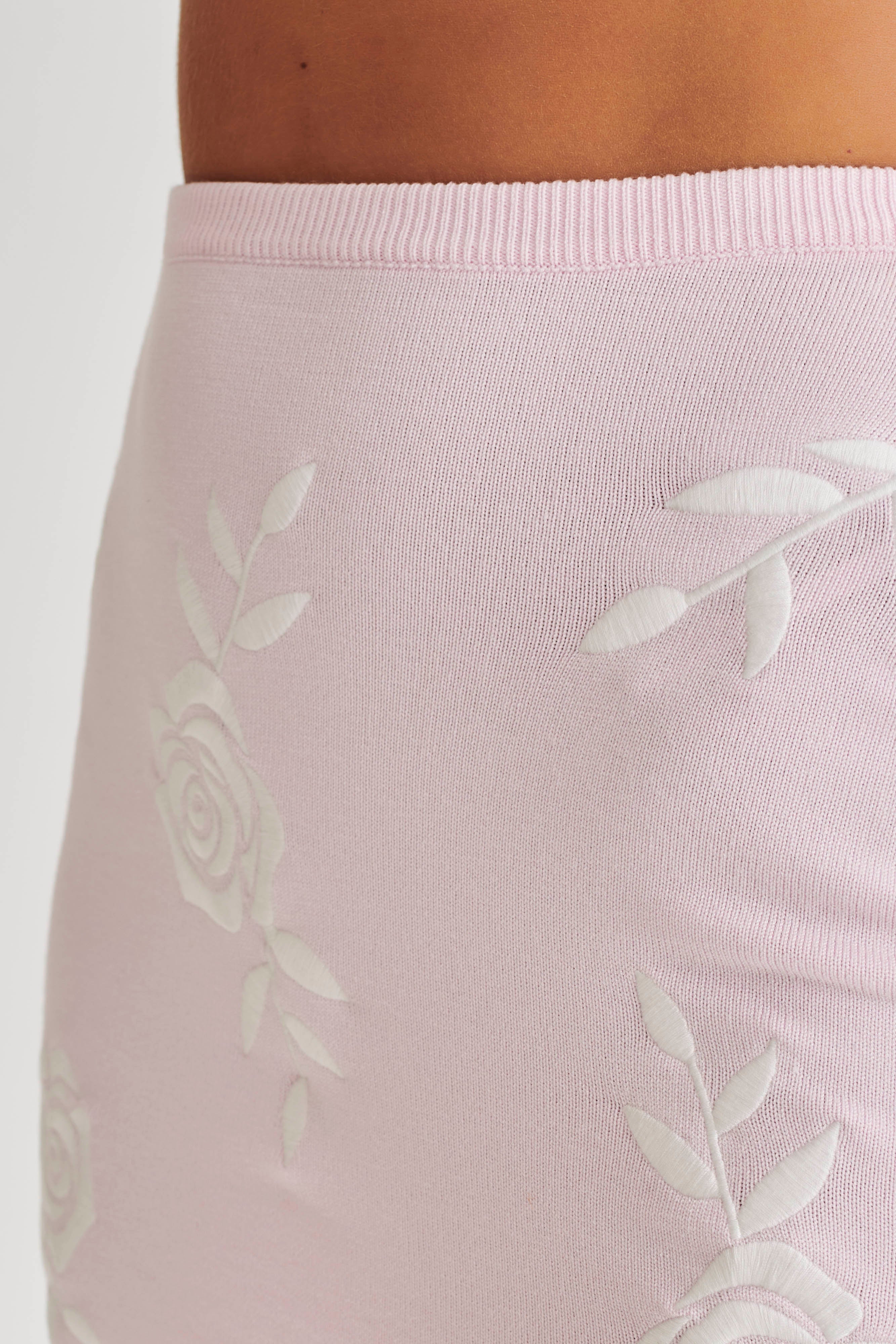 Levauro Tallulah Rose Örgü Mini Etek - Peri Floss Pembe