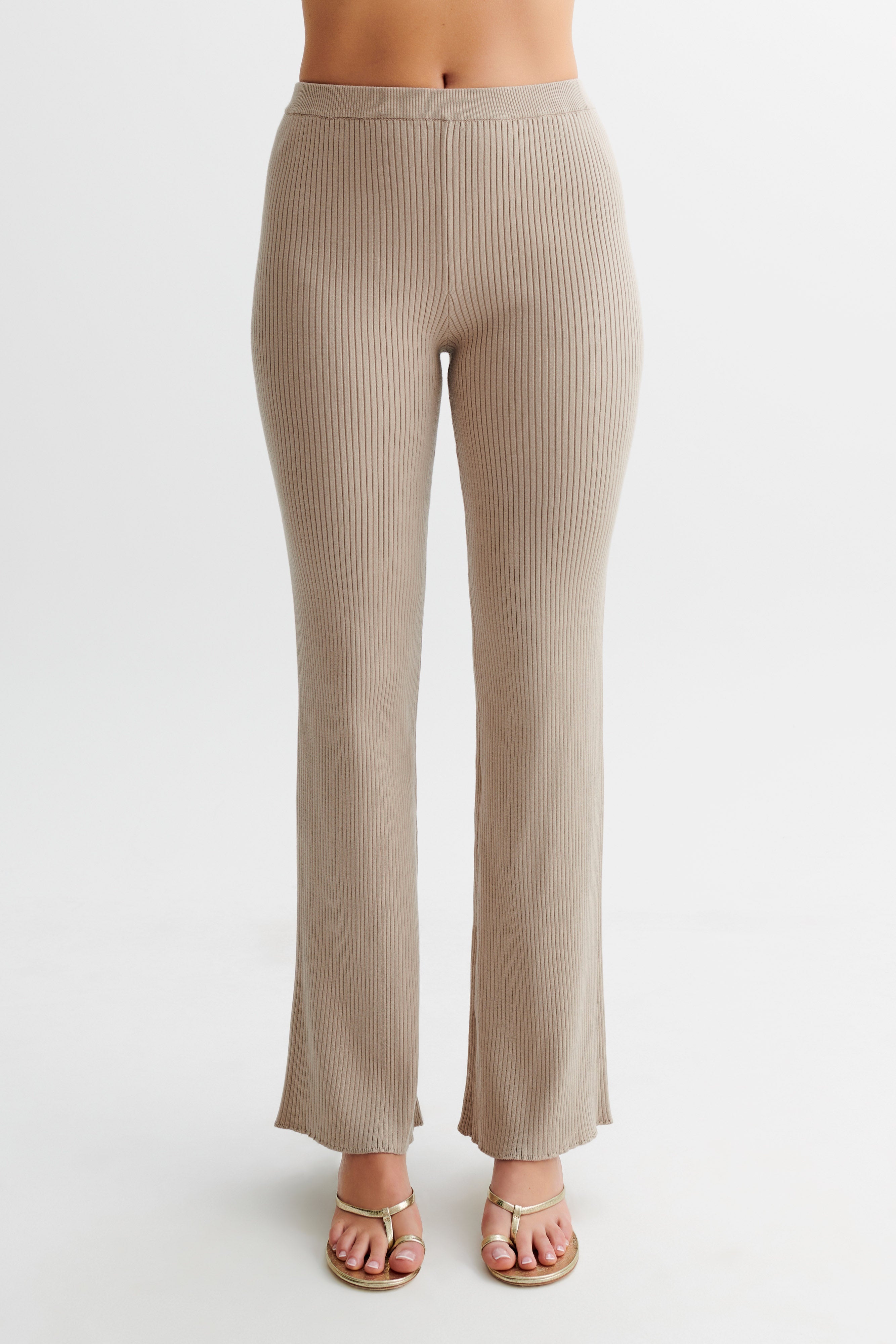 Levauro Calypso Örgü Pantolon - Tawny Gri