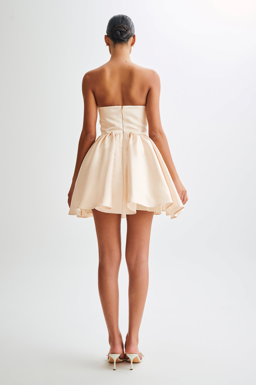Levauro  Hollie Yapılı Korse Mini Elbise - Gold