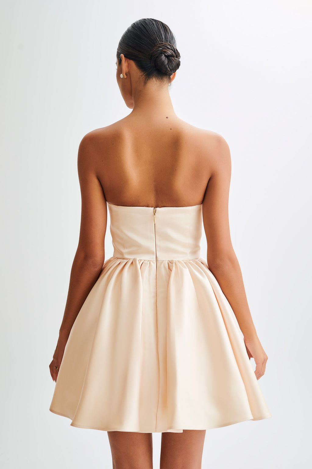 Levauro  Hollie Yapılı Korse Mini Elbise - Gold