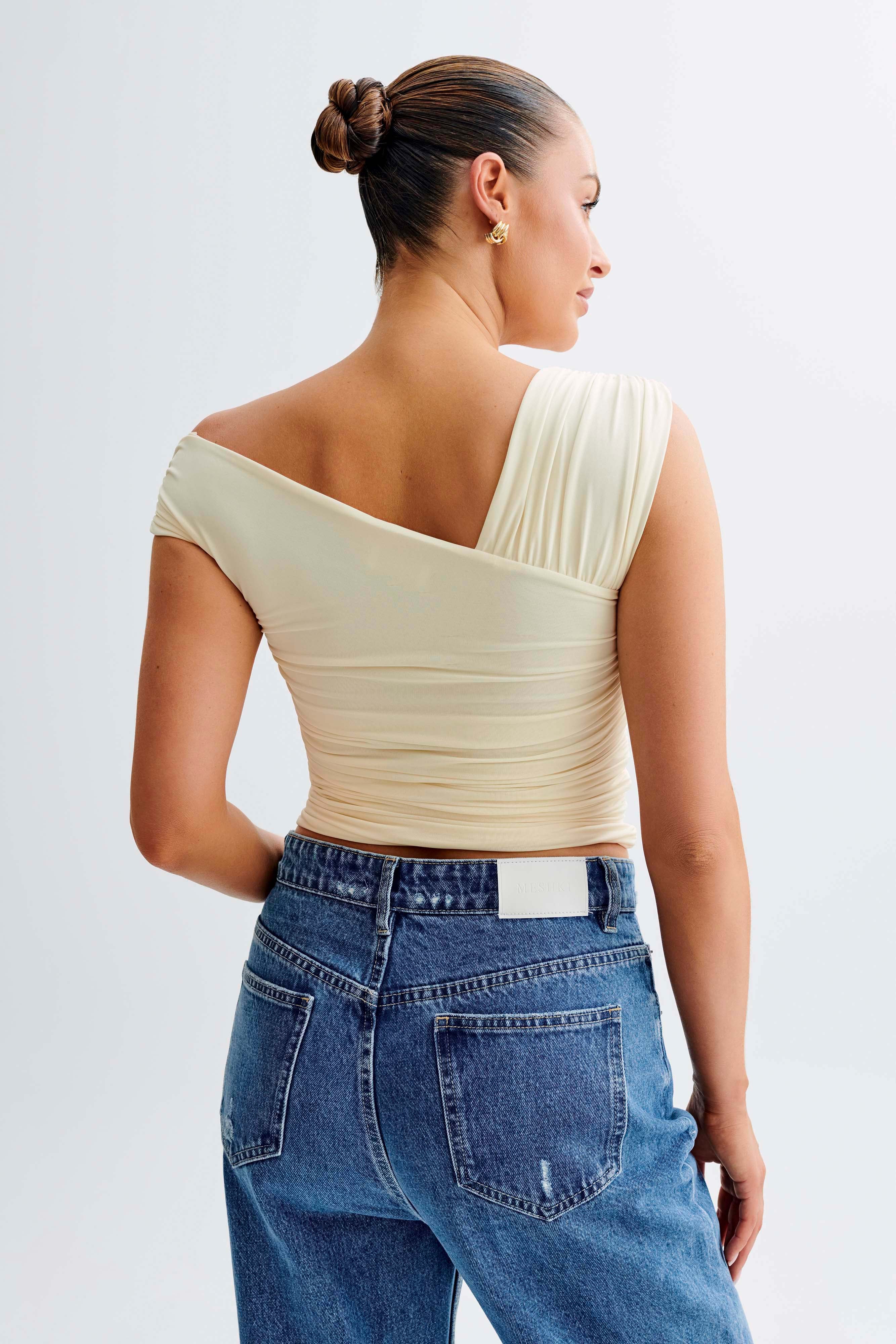 Levauro  Nicki Cut Out Kolsuz Üst - Limon Şerbeti