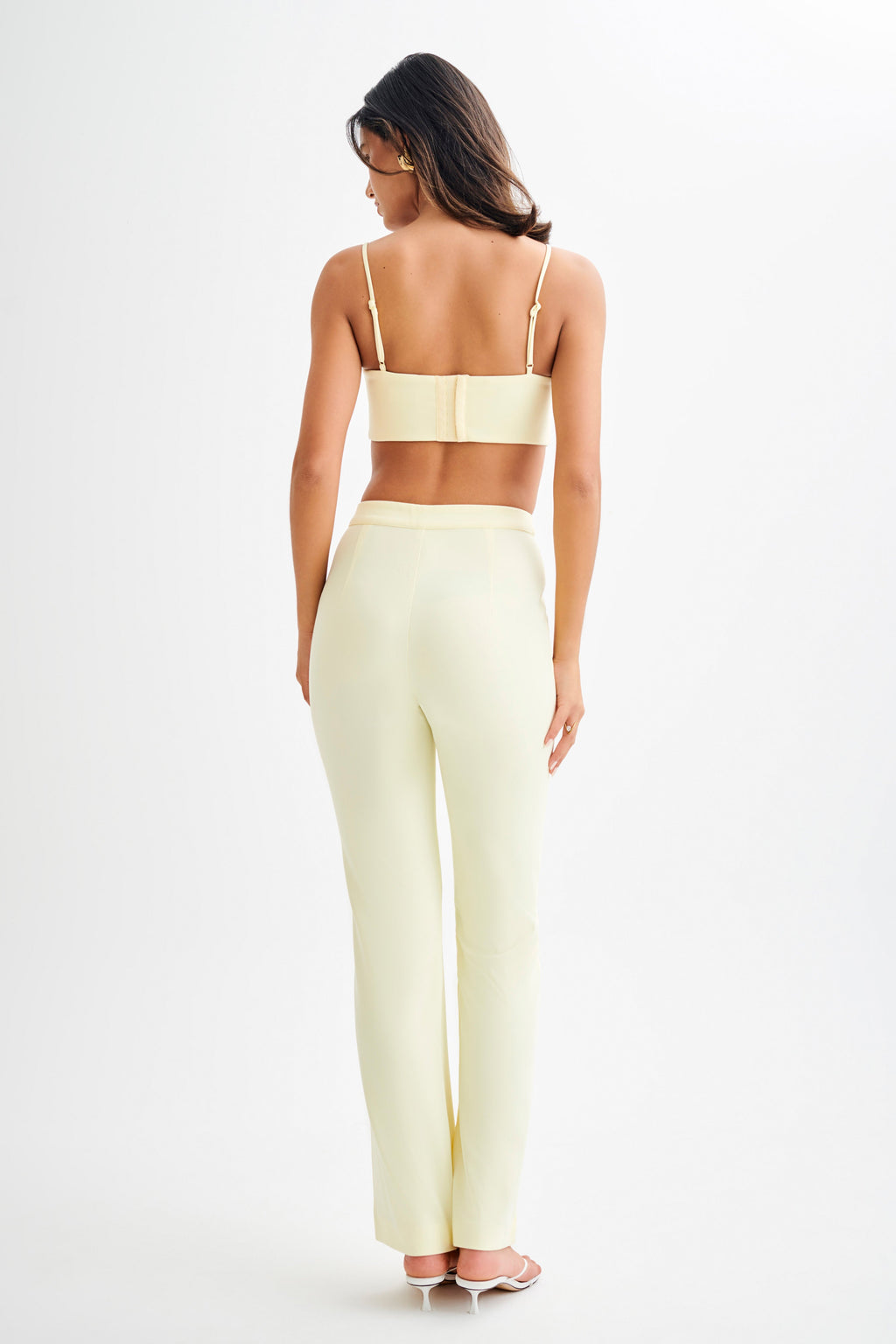 Levauro  Perry Takım Elbise Crop Top - Pastel Limon