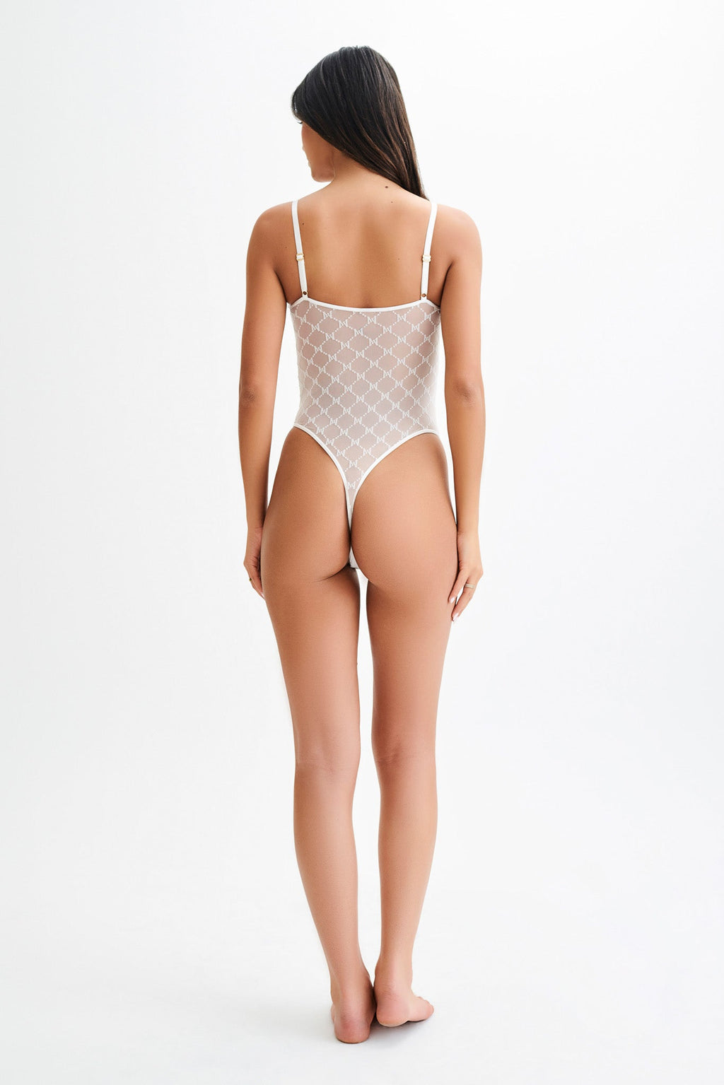 Levauro  Amelia Monogram Body - Beyaz