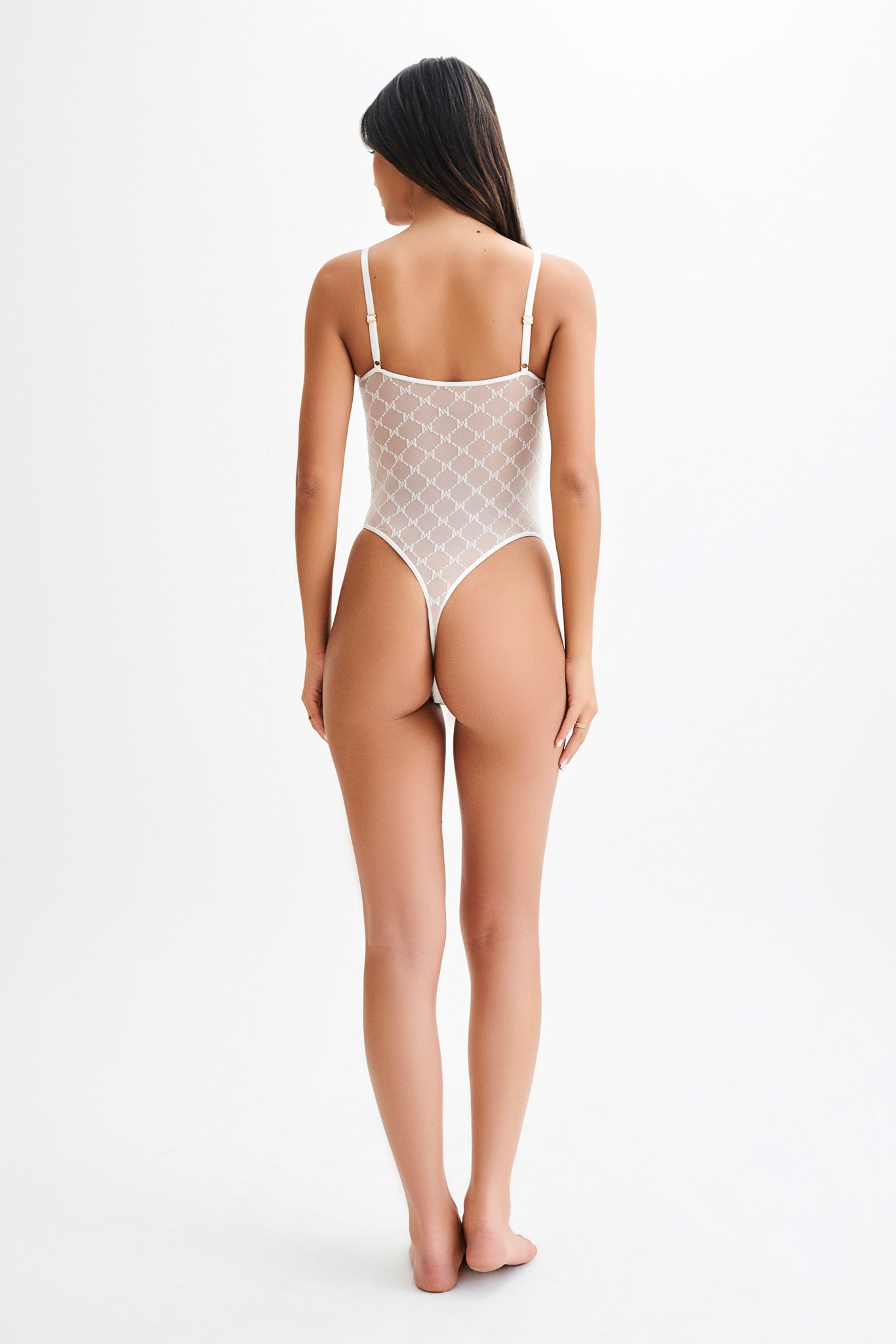 Levauro  Amelia Monogram Body - Beyaz