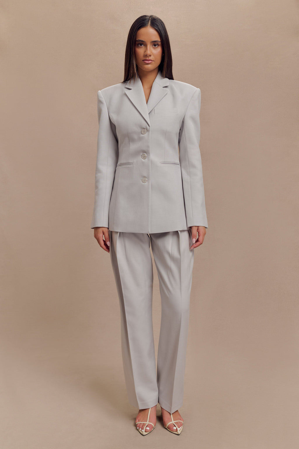 Levaru  Bellamy Cinched Blazer - Gri