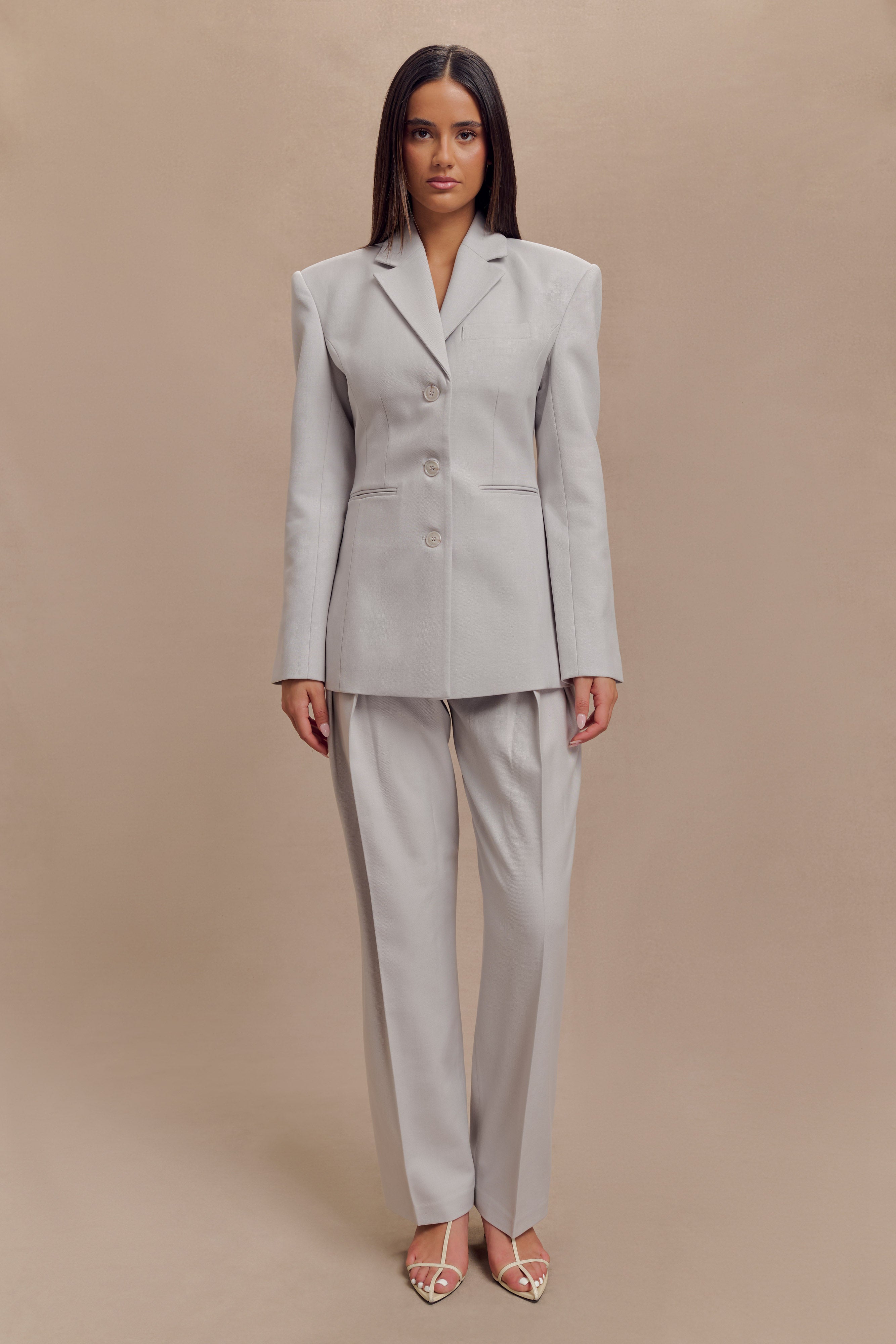 Levaru  Bellamy Cinched Blazer - Gri