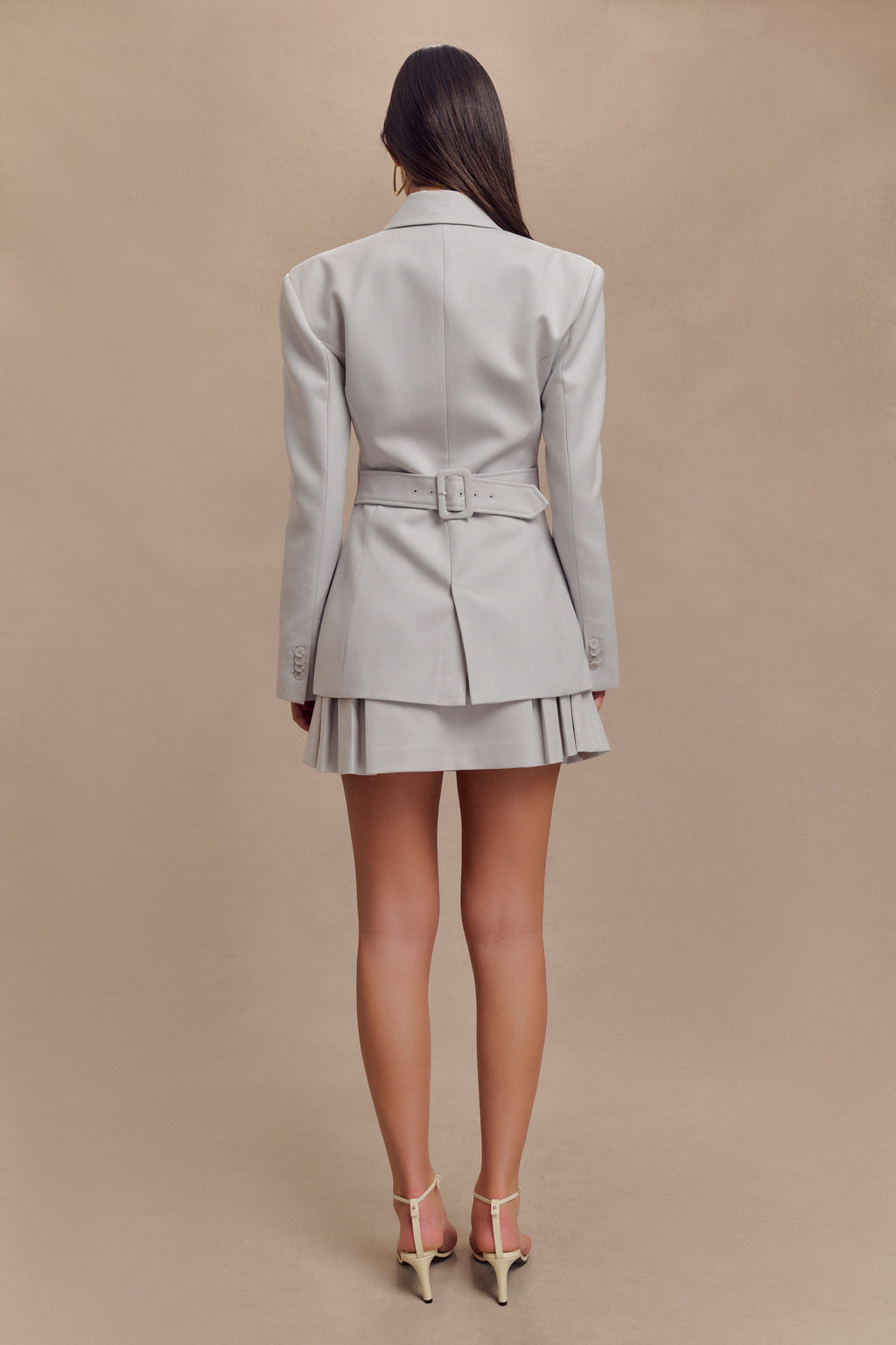 Levaru  Bellamy Cinched Blazer - Gri