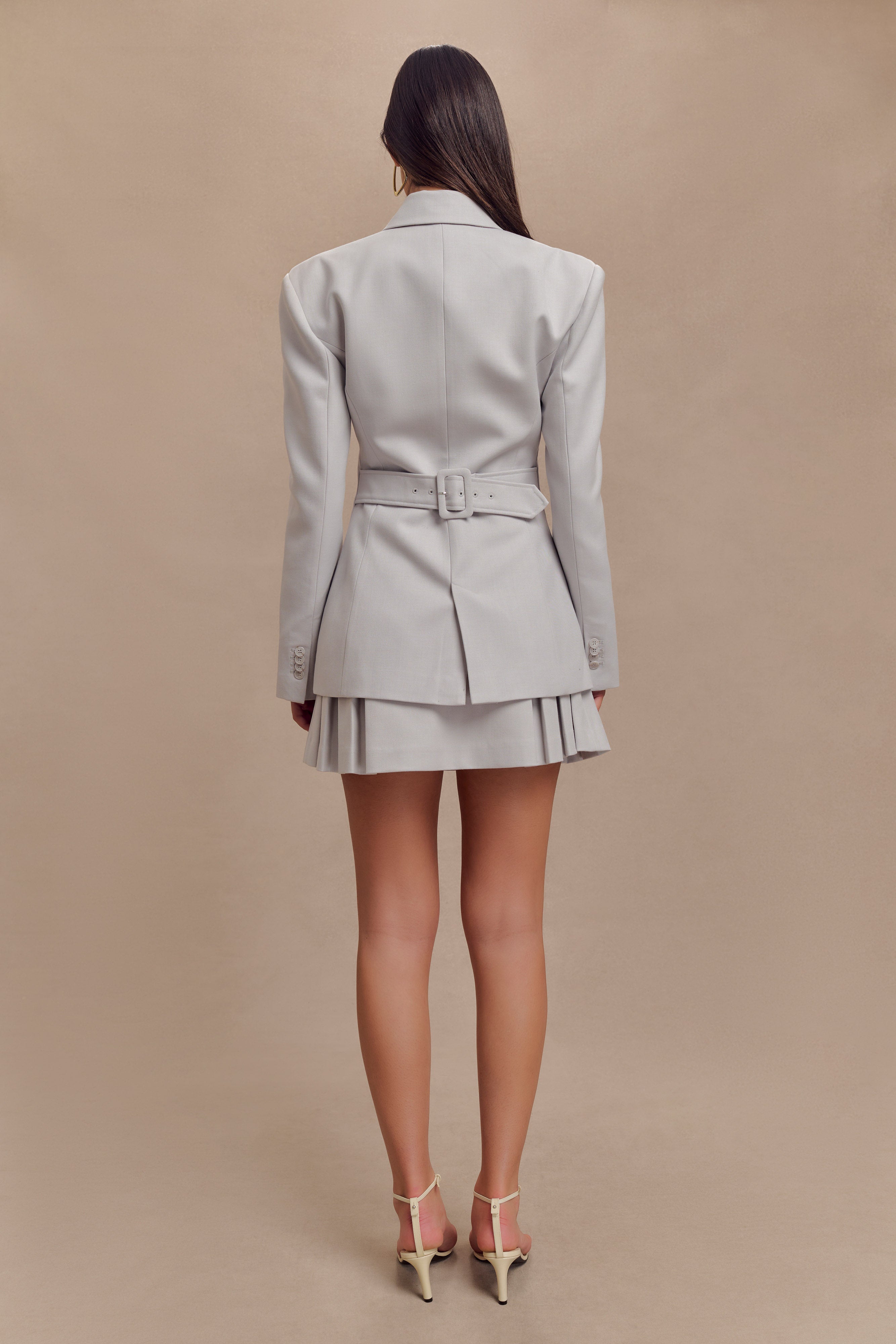 Levaru  Bellamy Cinched Blazer - Gri