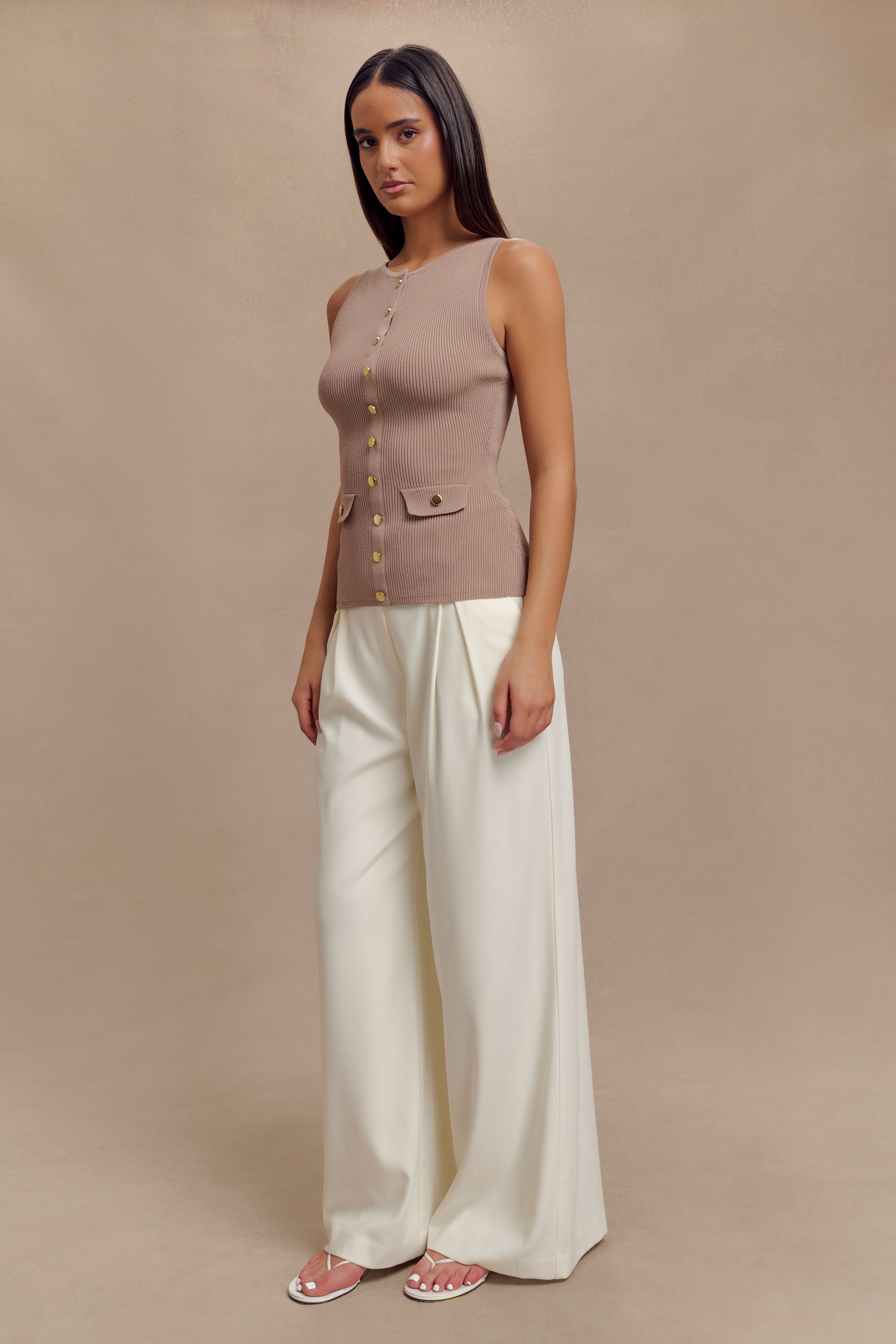 Levauro Sawyer Longline Üst - Taupe