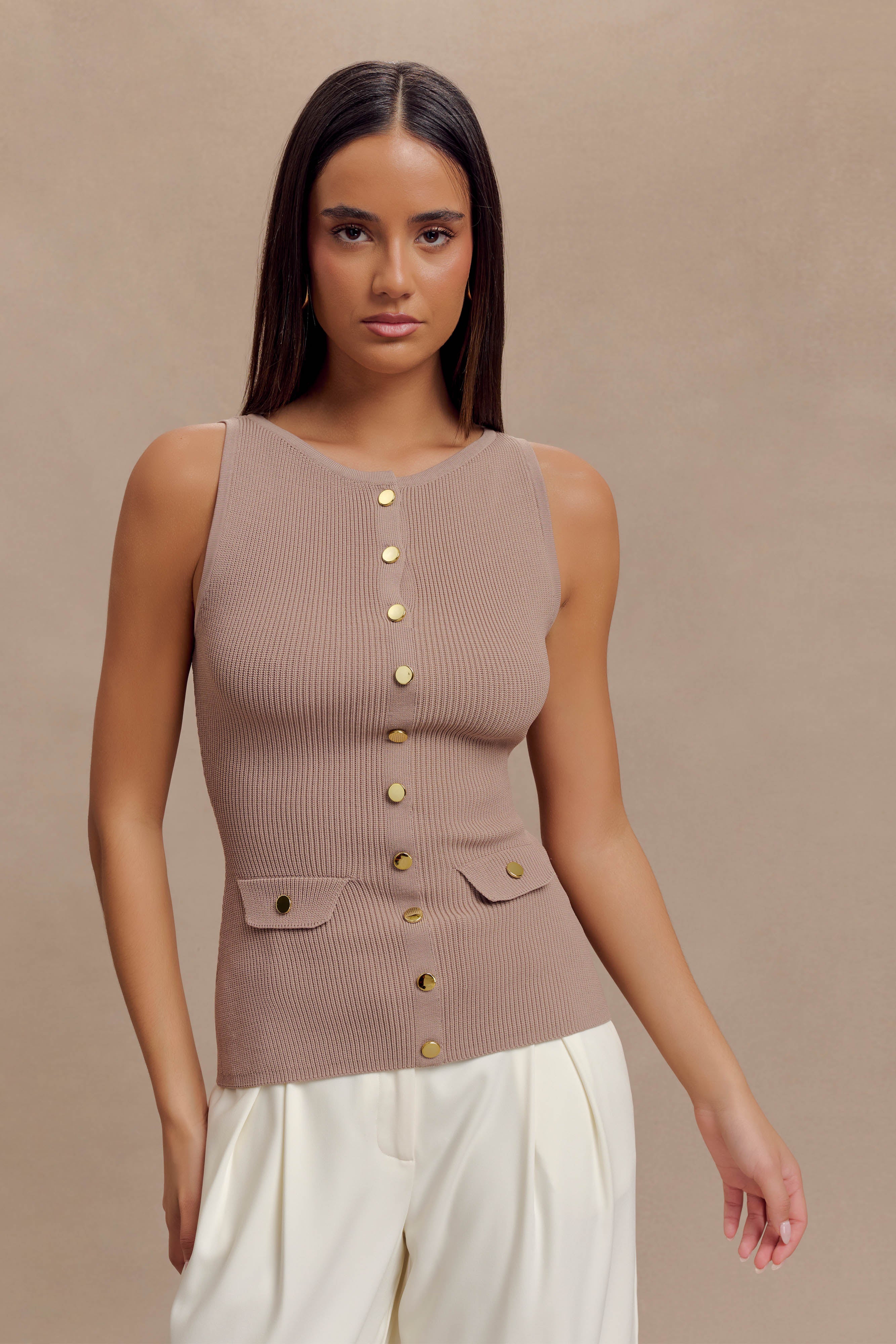 Levauro Sawyer Longline Üst - Taupe
