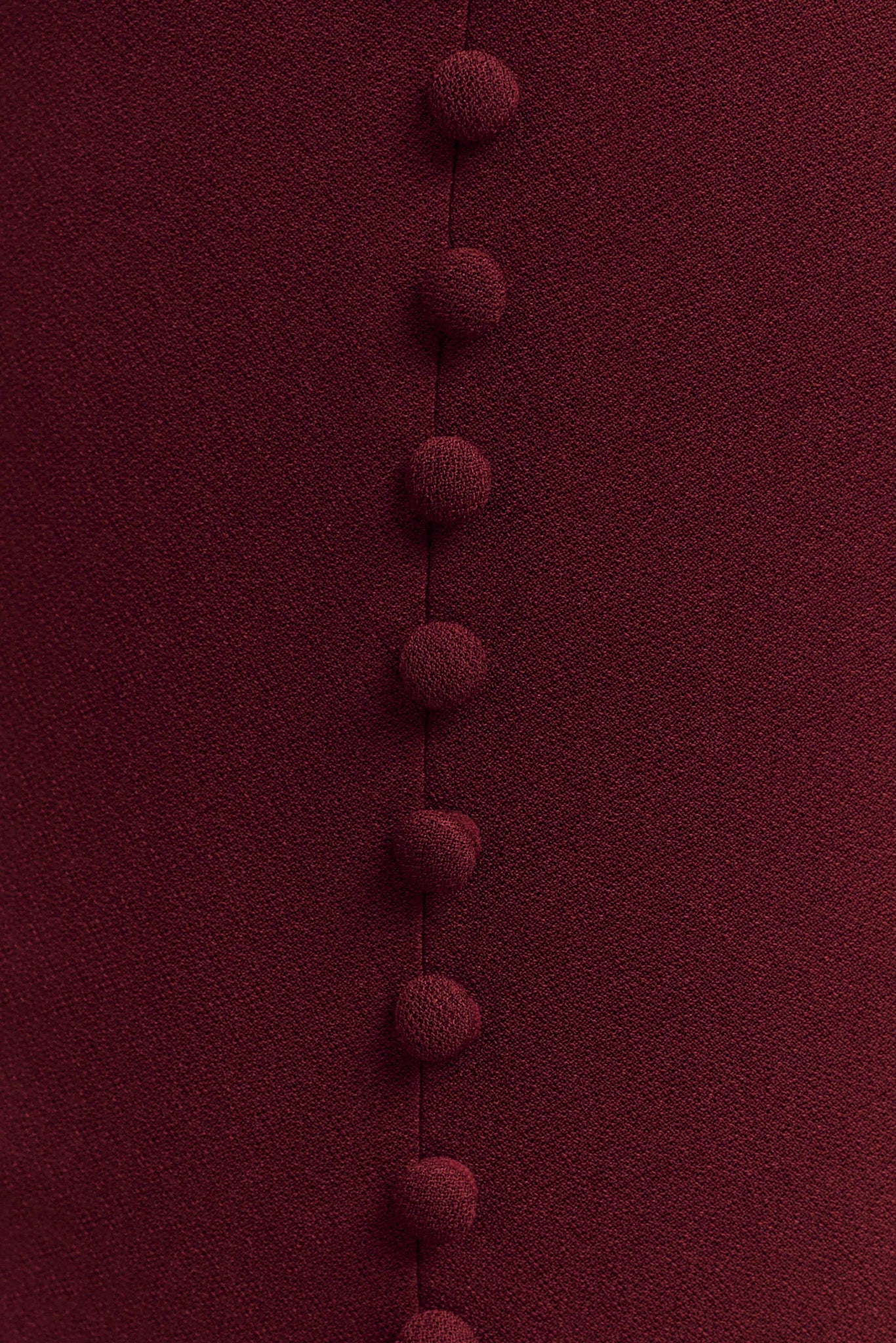 Levaru  Annita Krep Boyundan Bağlamalı Midi Elbise - Merlot