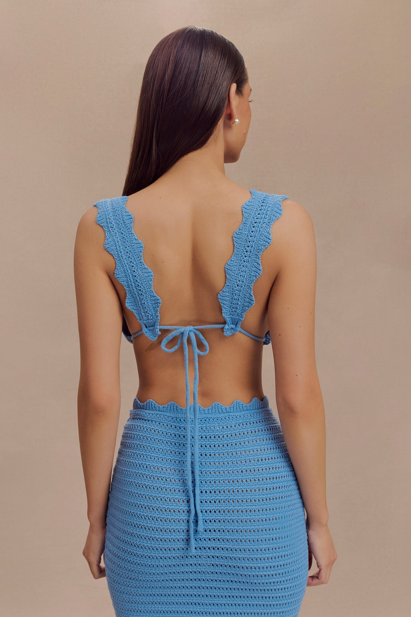 Levauro  Jadia Tığ İşi Bralet - Peygamber Çiçeği Mavisi