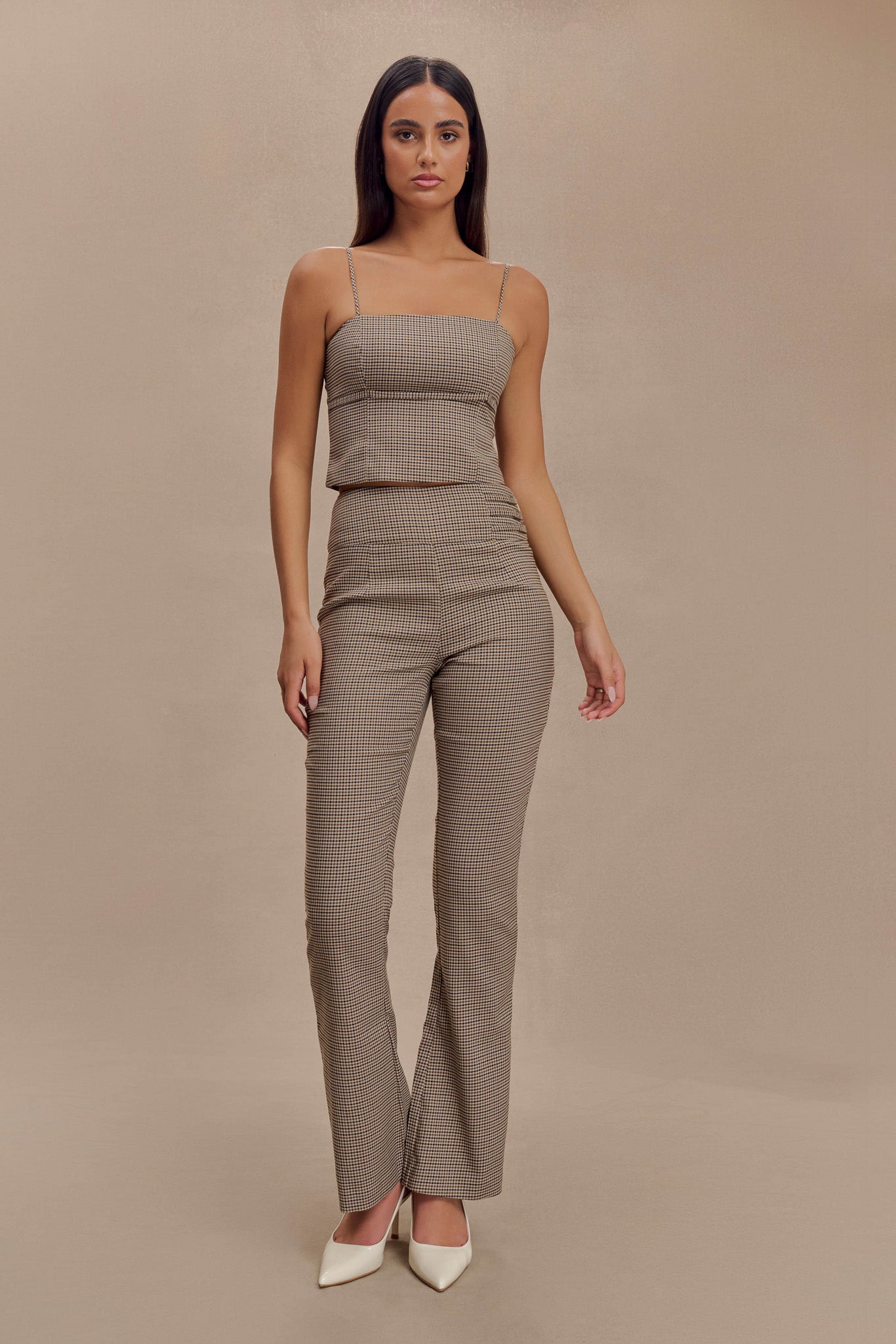 Levaru Aberley Crop Top - Tan Kareli