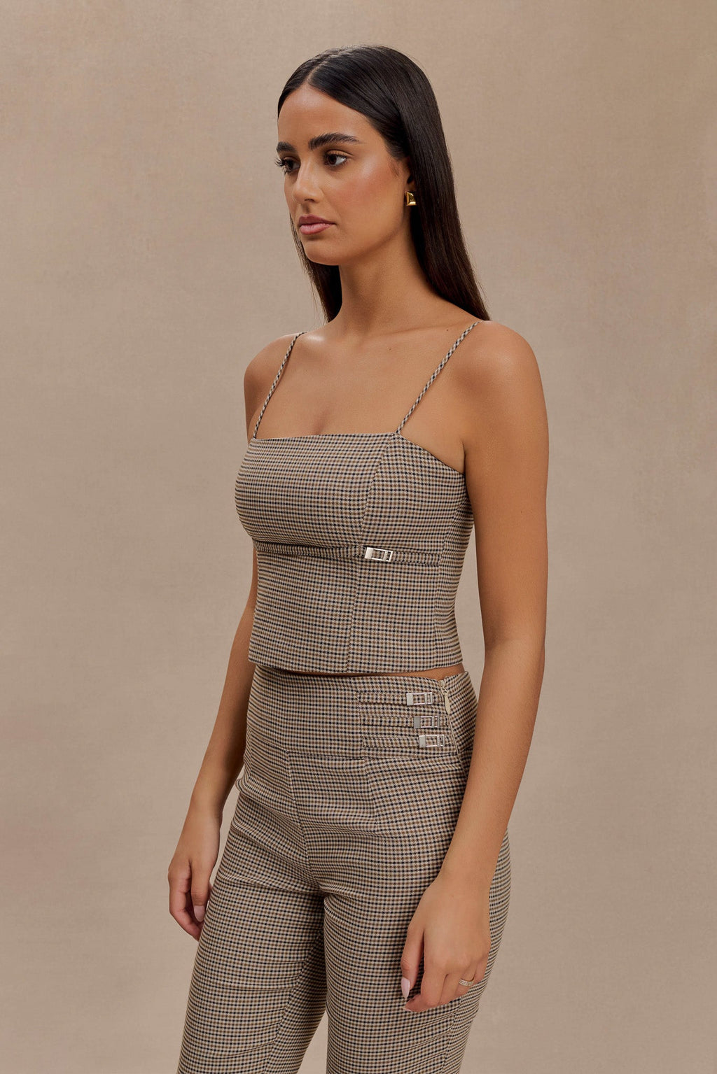 Levaru Aberley Crop Top - Tan Kareli