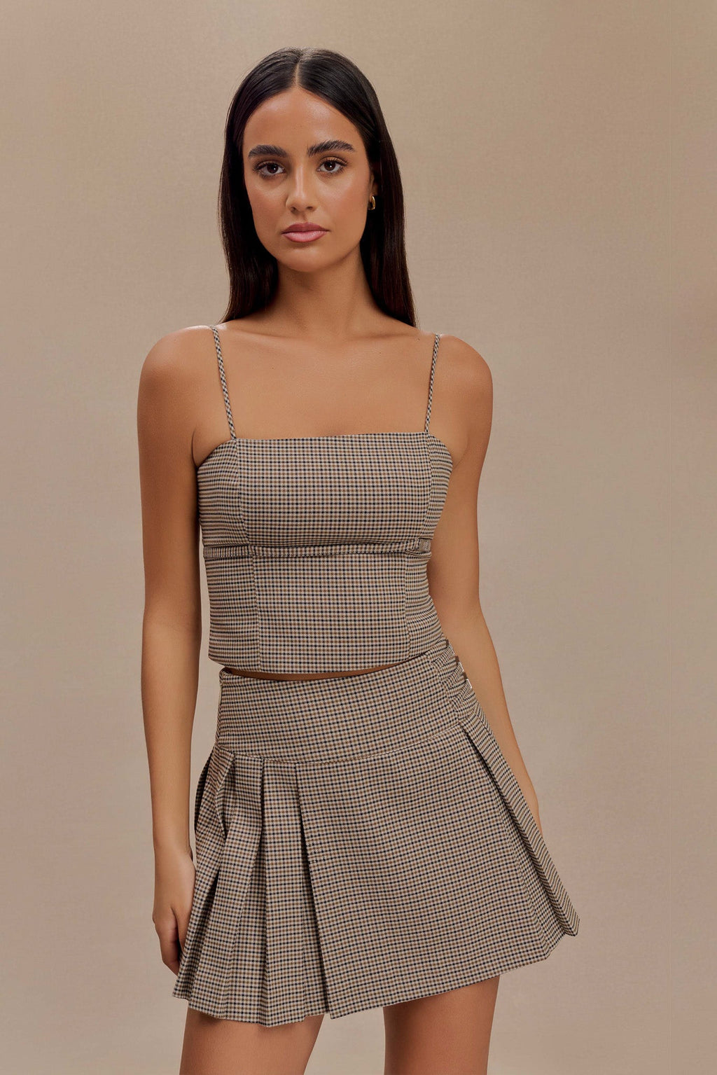 Levaru Aberley Crop Top - Tan Kareli