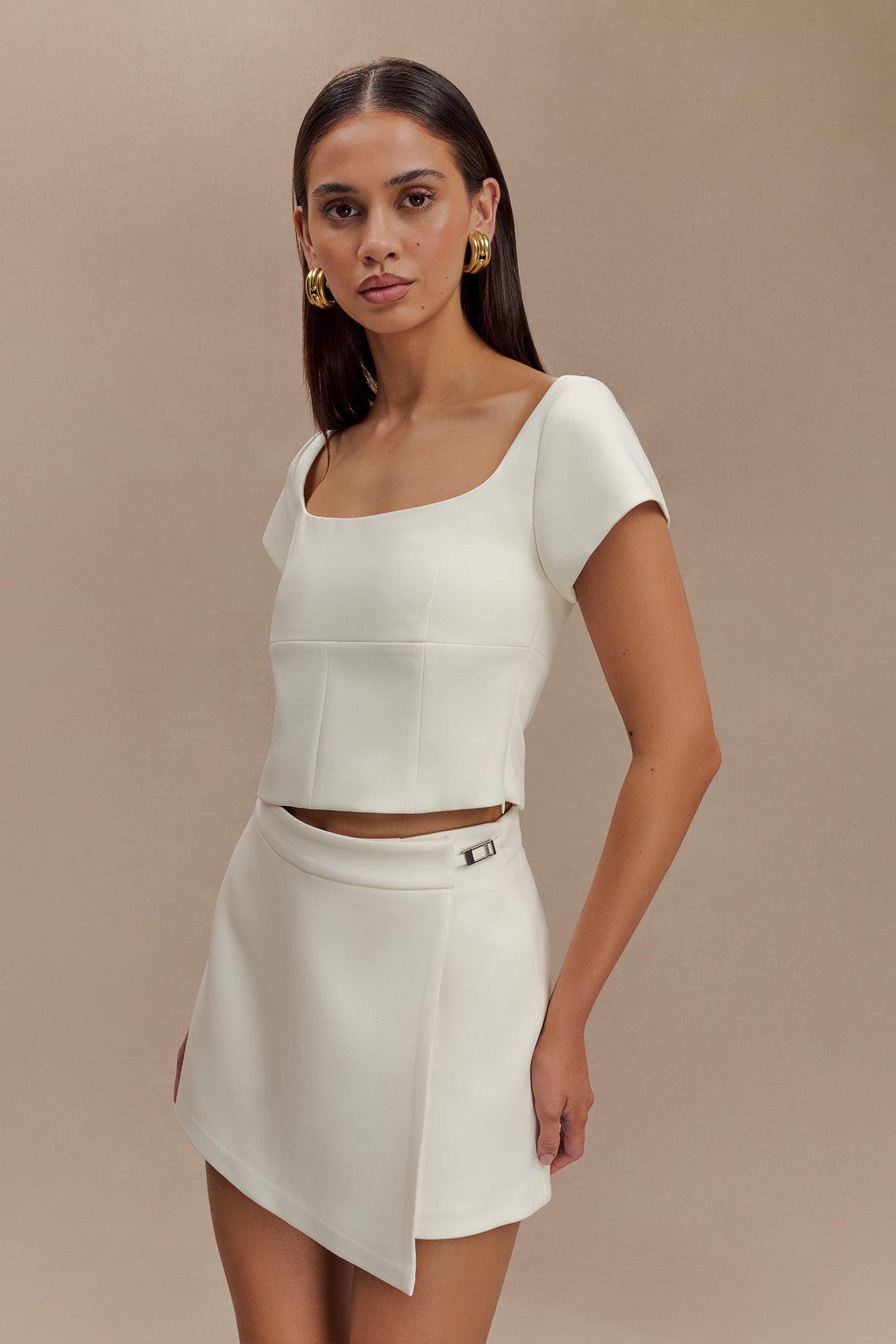 Levaru  Celene Toka Skort - Fildişi