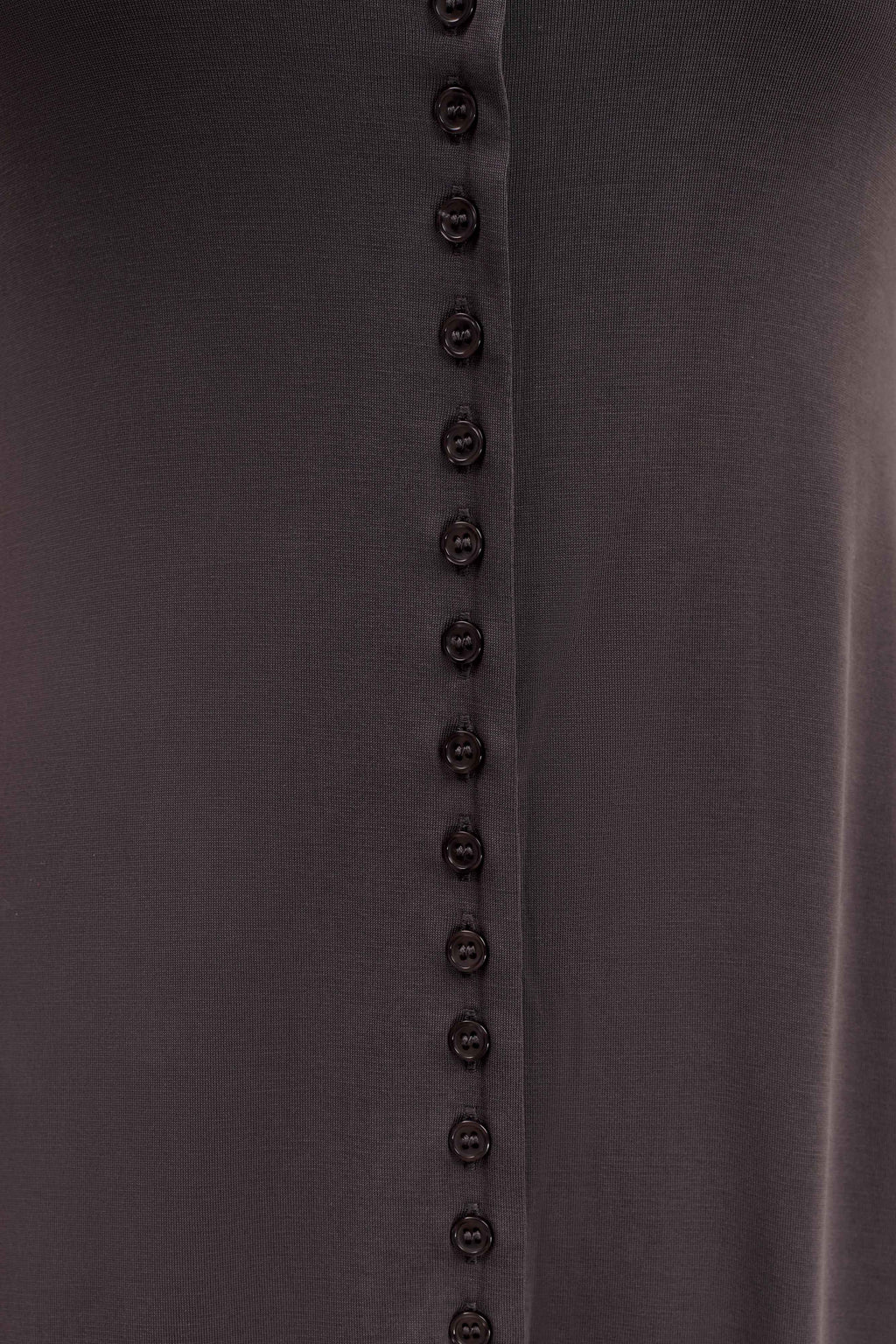 Levaru Anders Şeftali Jersey Midi Elbise - Kömür