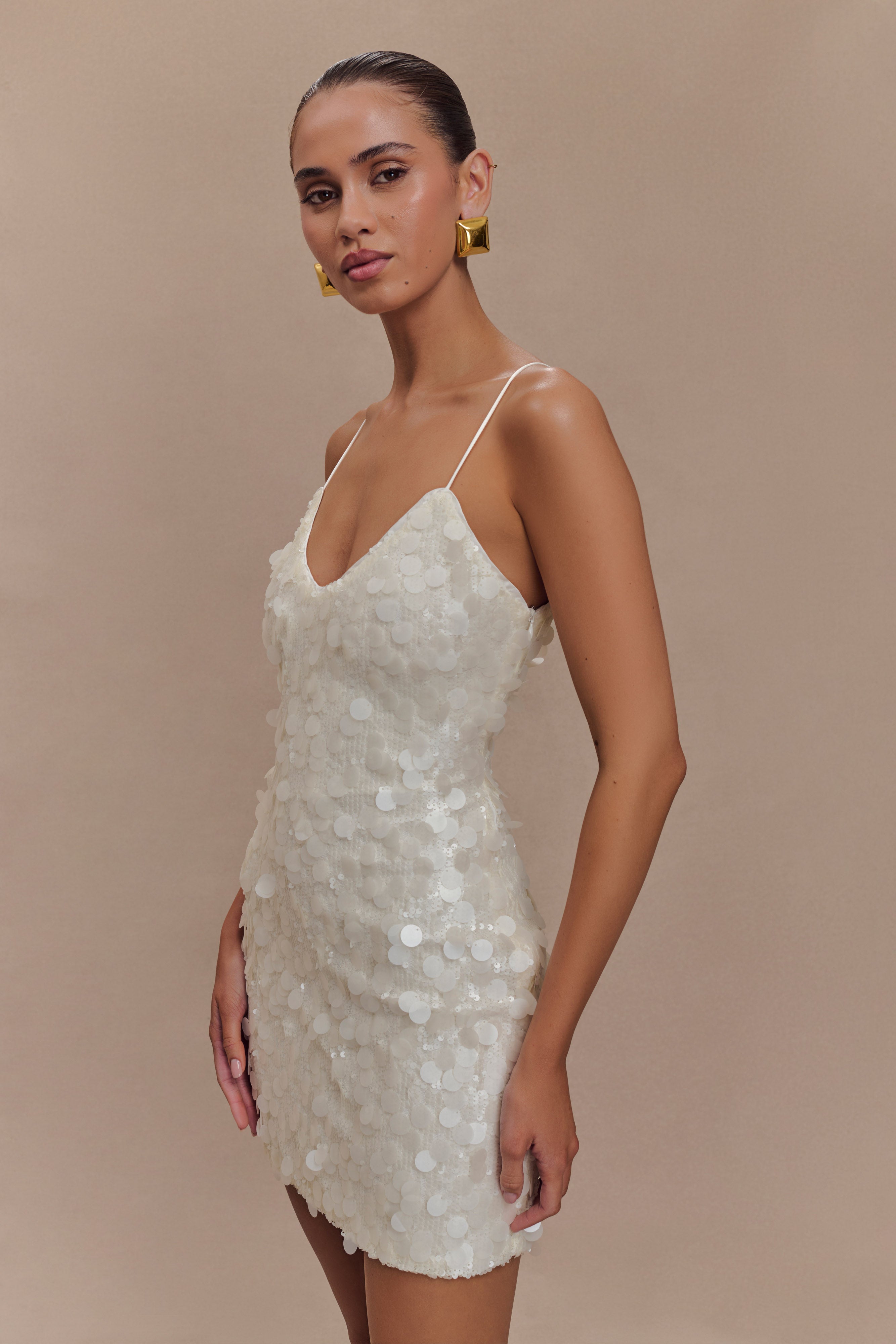 Levauro Romilly Payet Mini Elbise - Fildişi