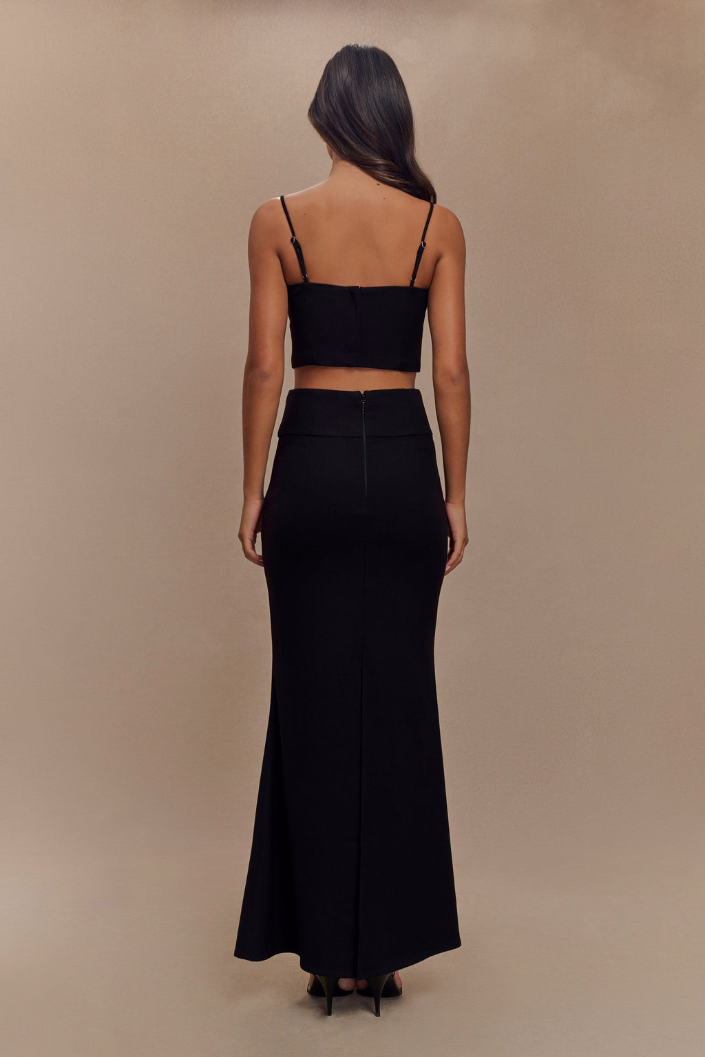 Levauro Grace Takım Elbise Crop Top - Siyah