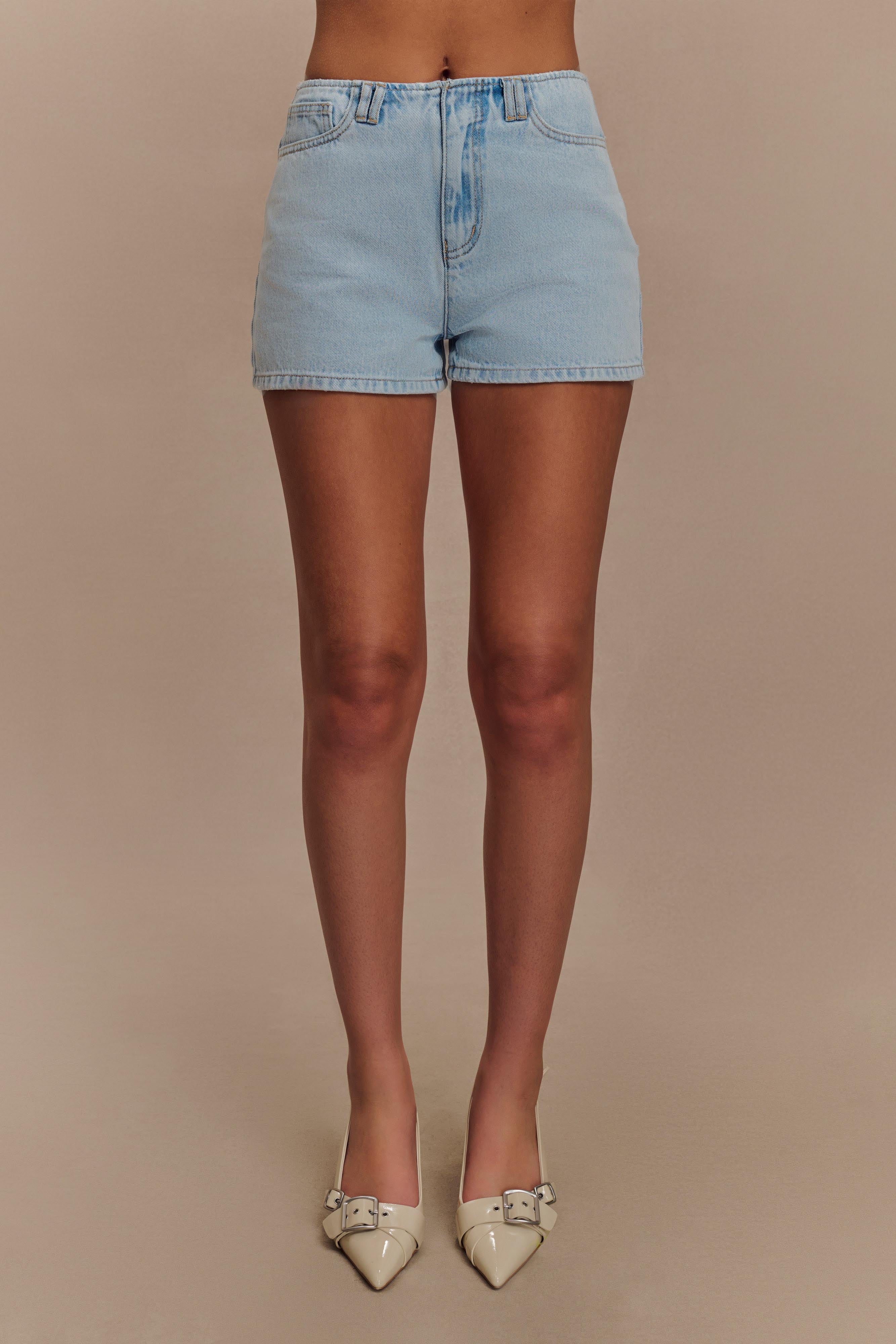 Levauro Tobias Denim Şort - Açık Mavi