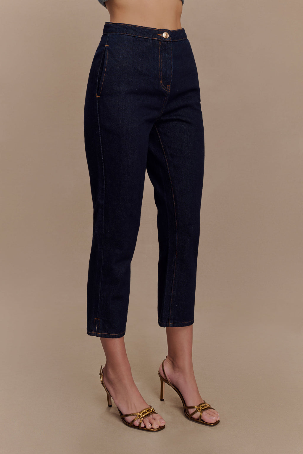Levauro Hudson Denim Kapri Pantolon - İndigo Mavi