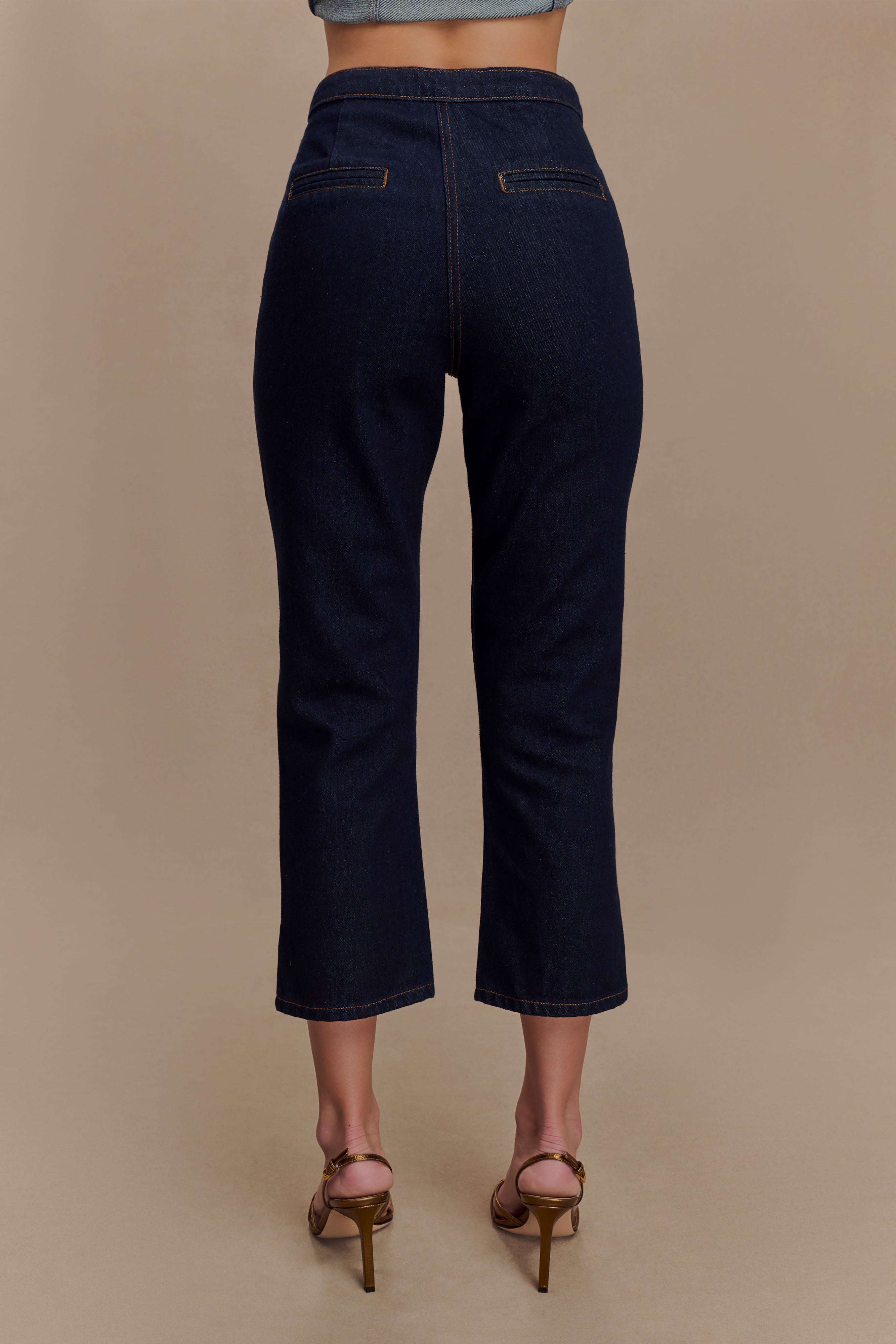 Levauro Hudson Denim Kapri Pantolon - İndigo Mavi