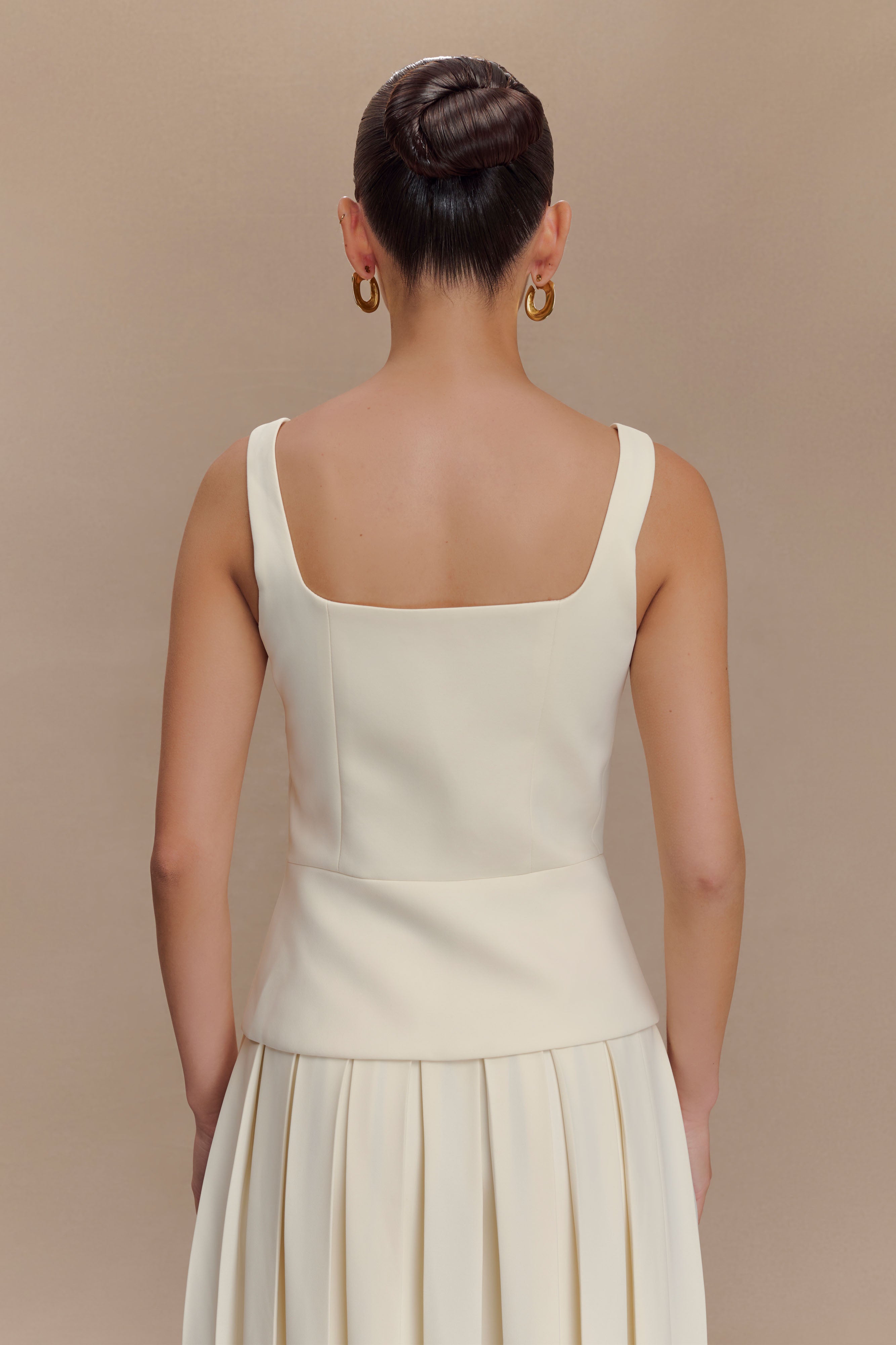 Levauro  Sunny Takım Elbise Peplum Üst - Fildişi