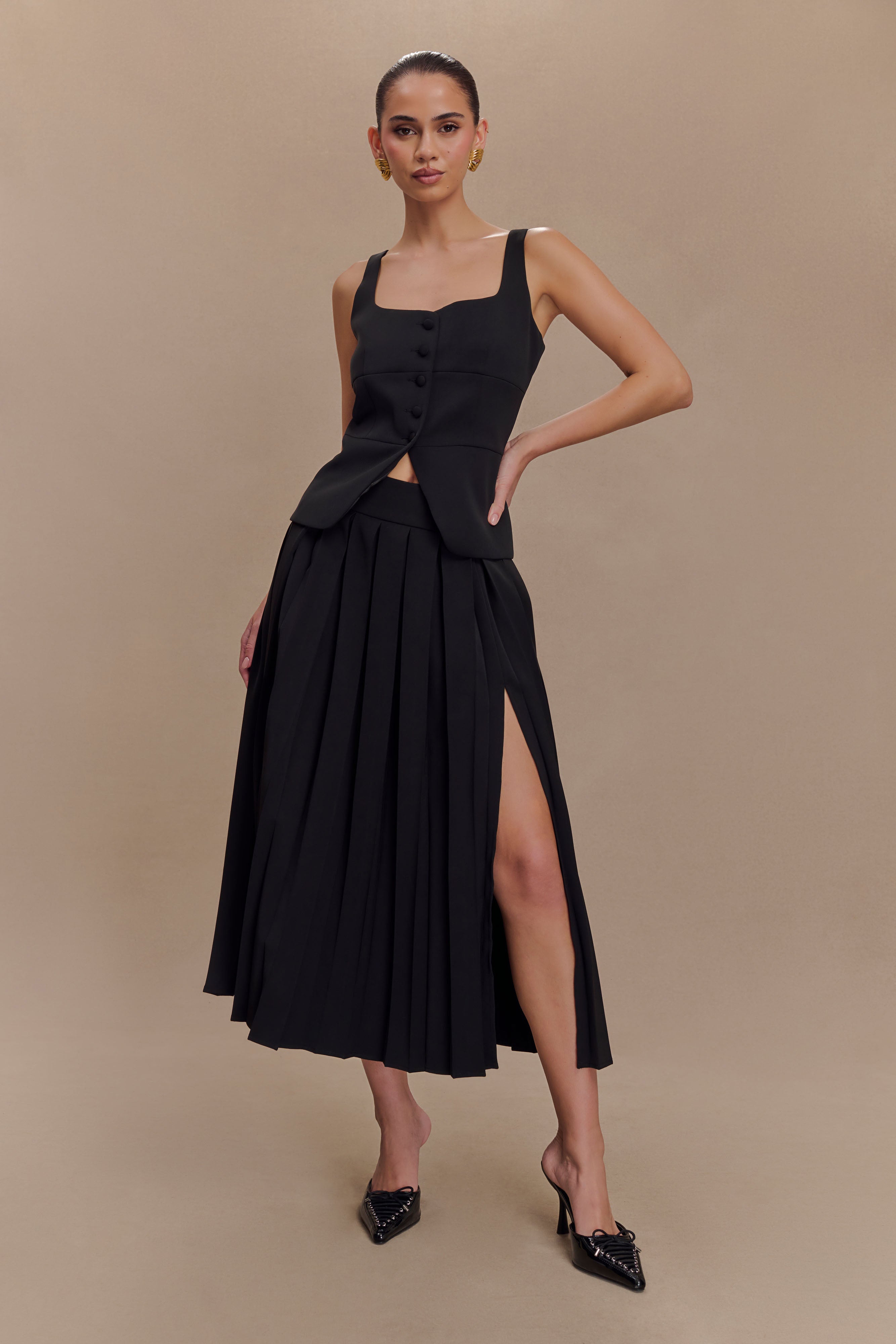 Levauro  Sunny Takım Peplum Üst - Siyah