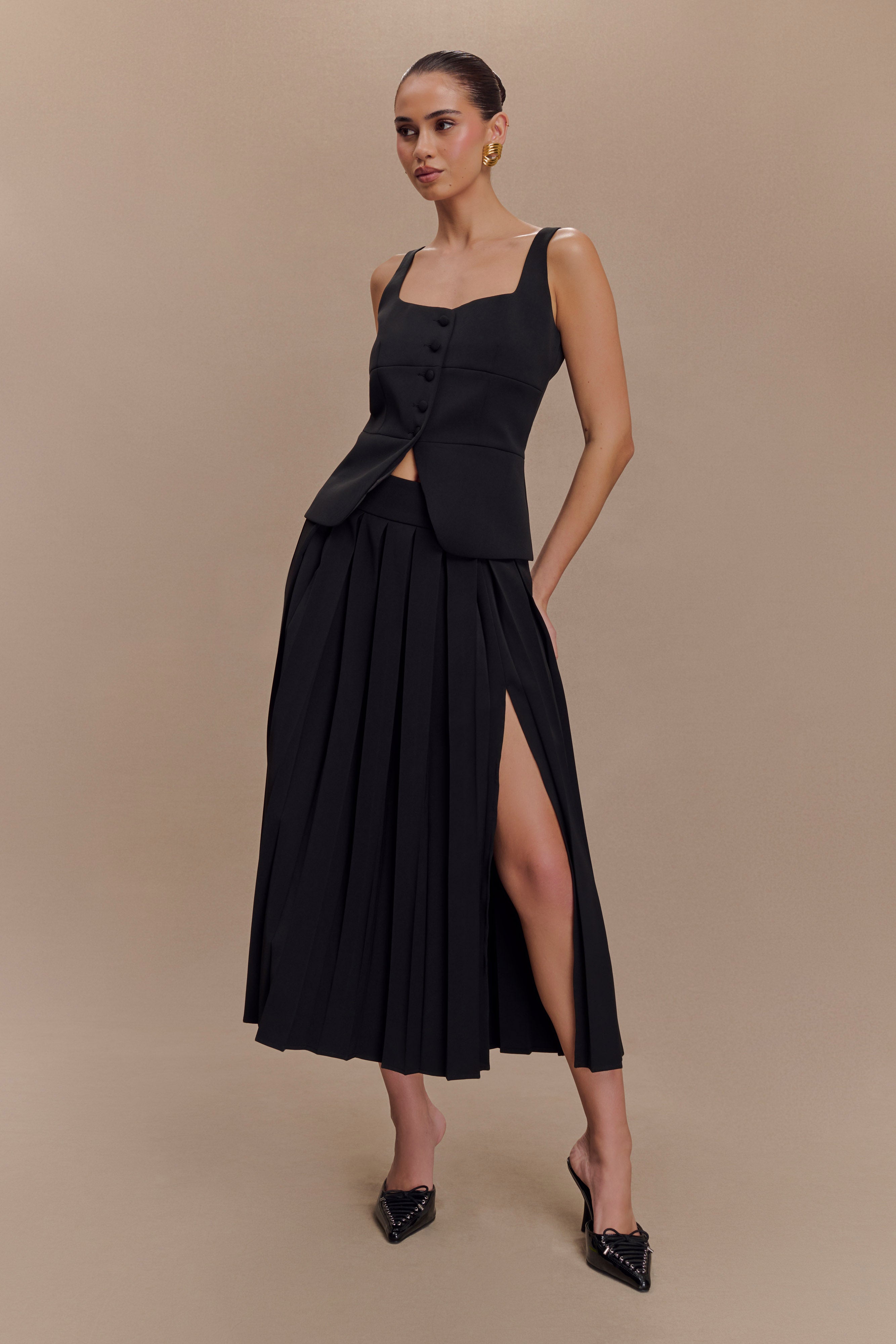 Levauro  Sunny Takım Peplum Üst - Siyah