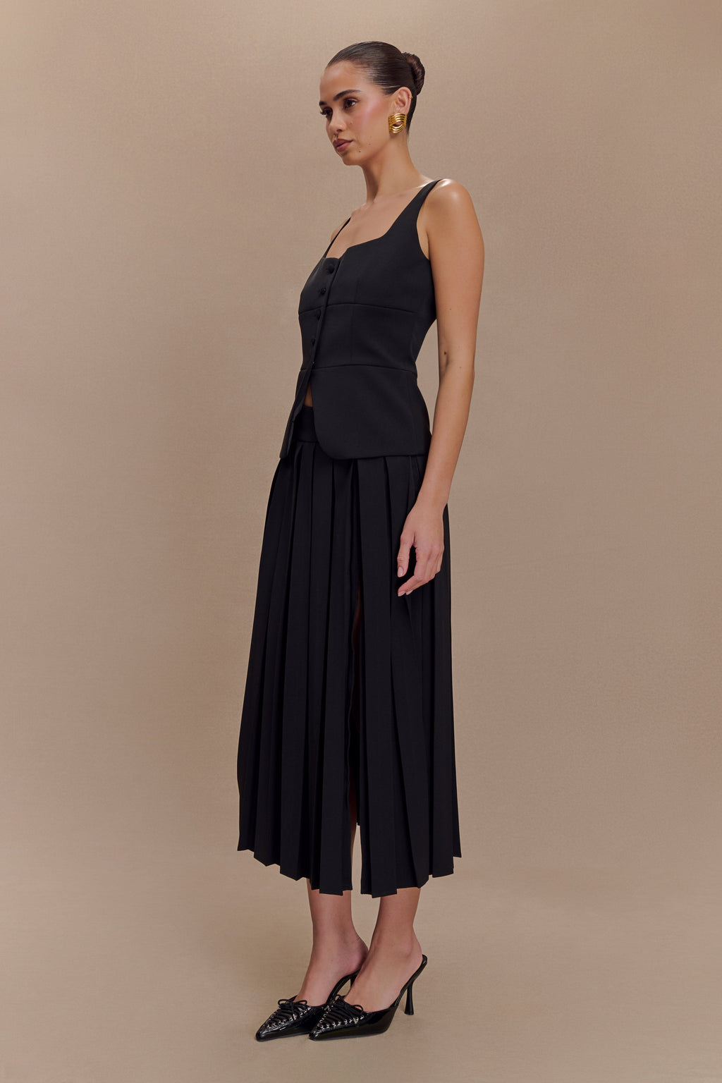 Levauro  Sunny Takım Peplum Üst - Siyah