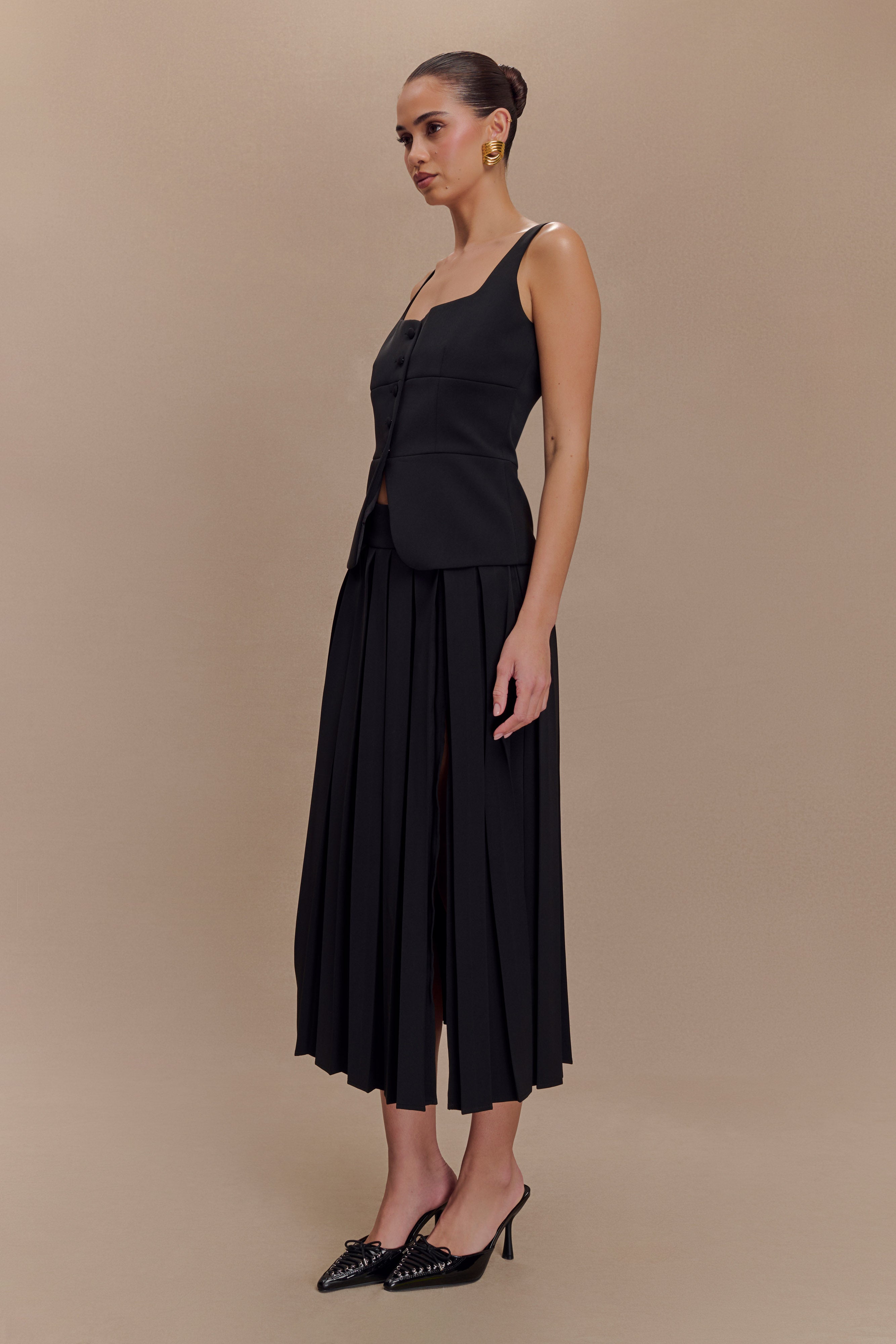 Levauro  Sunny Takım Peplum Üst - Siyah