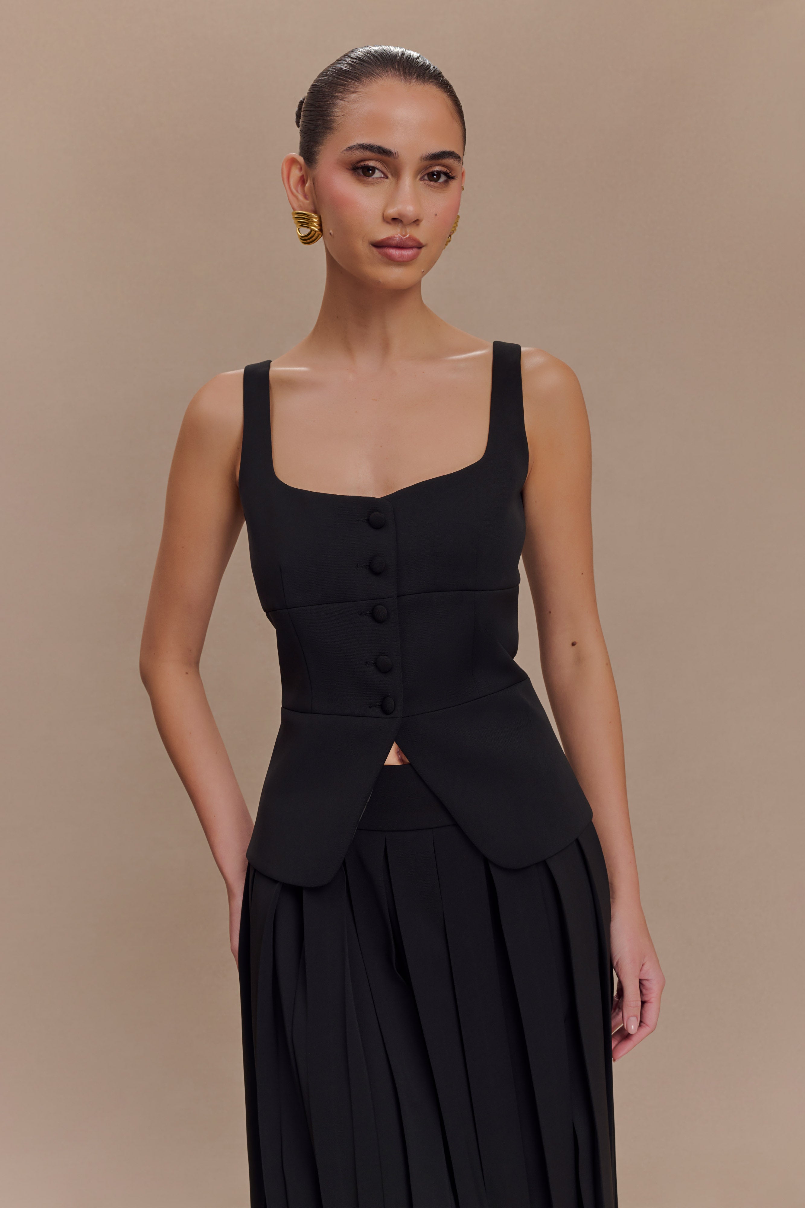 Levauro  Sunny Takım Peplum Üst - Siyah