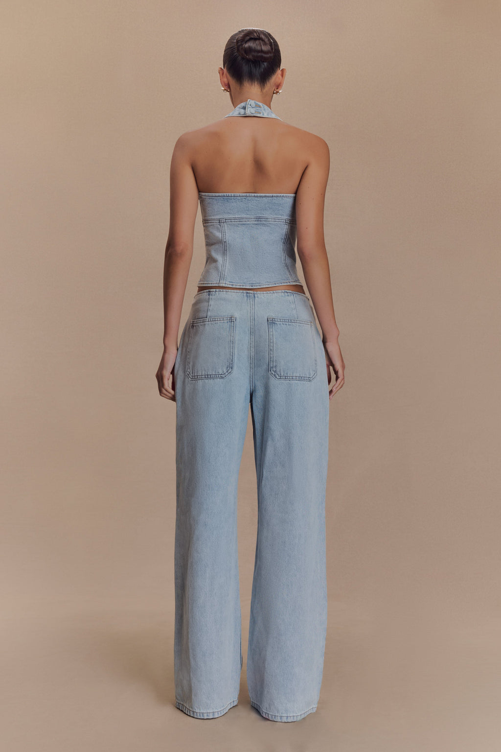 Levauro Caitlin Mid Bel Denim Flare Jeans - Açık Mavi