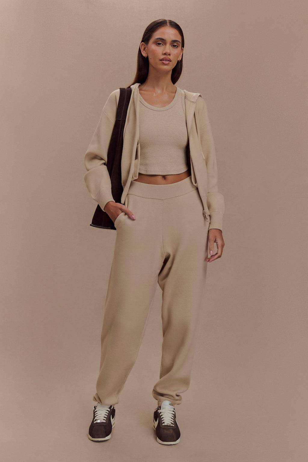 Levauro  Sami Örgü Jogger - Camel