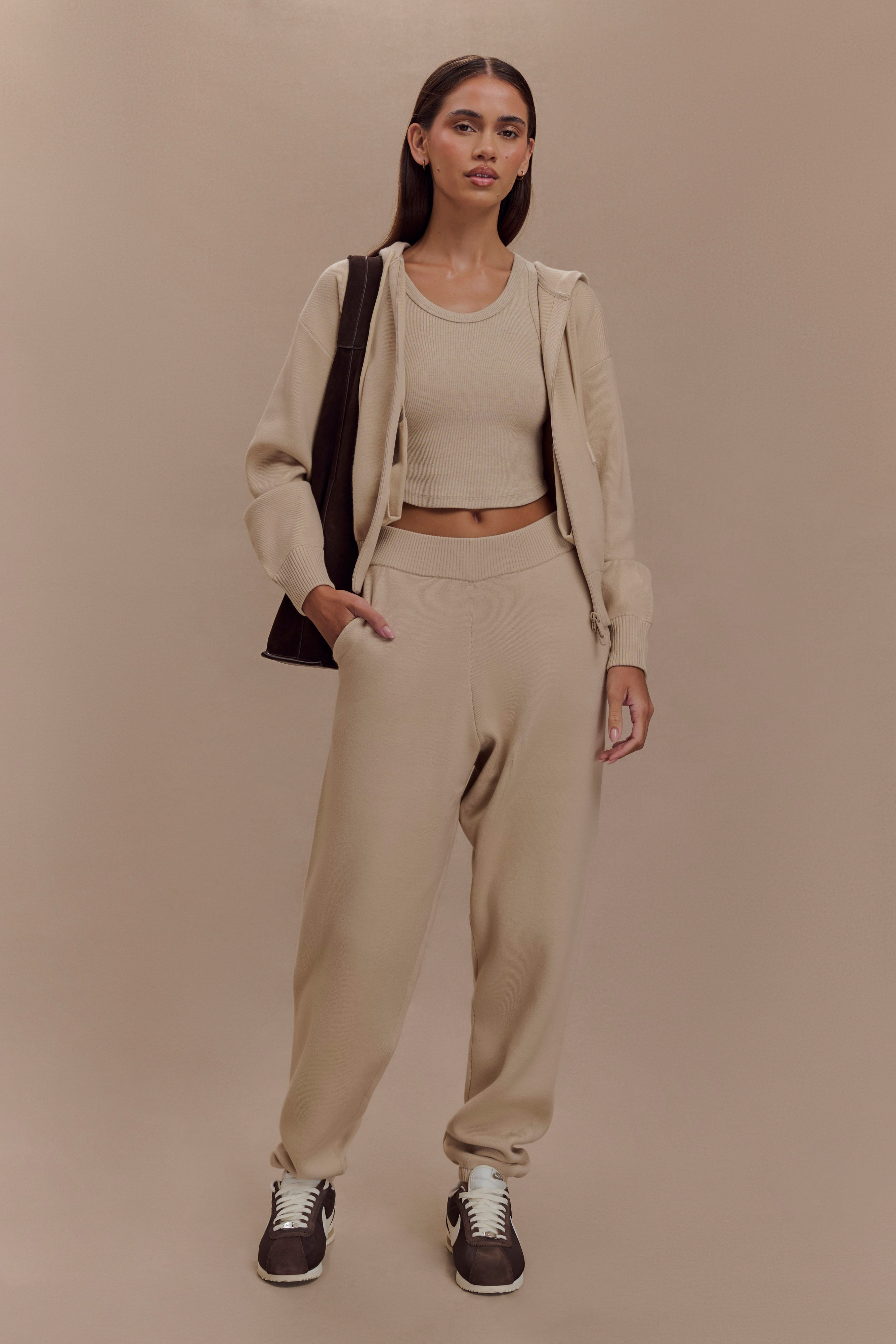 Levauro  Sami Örgü Jogger - Camel