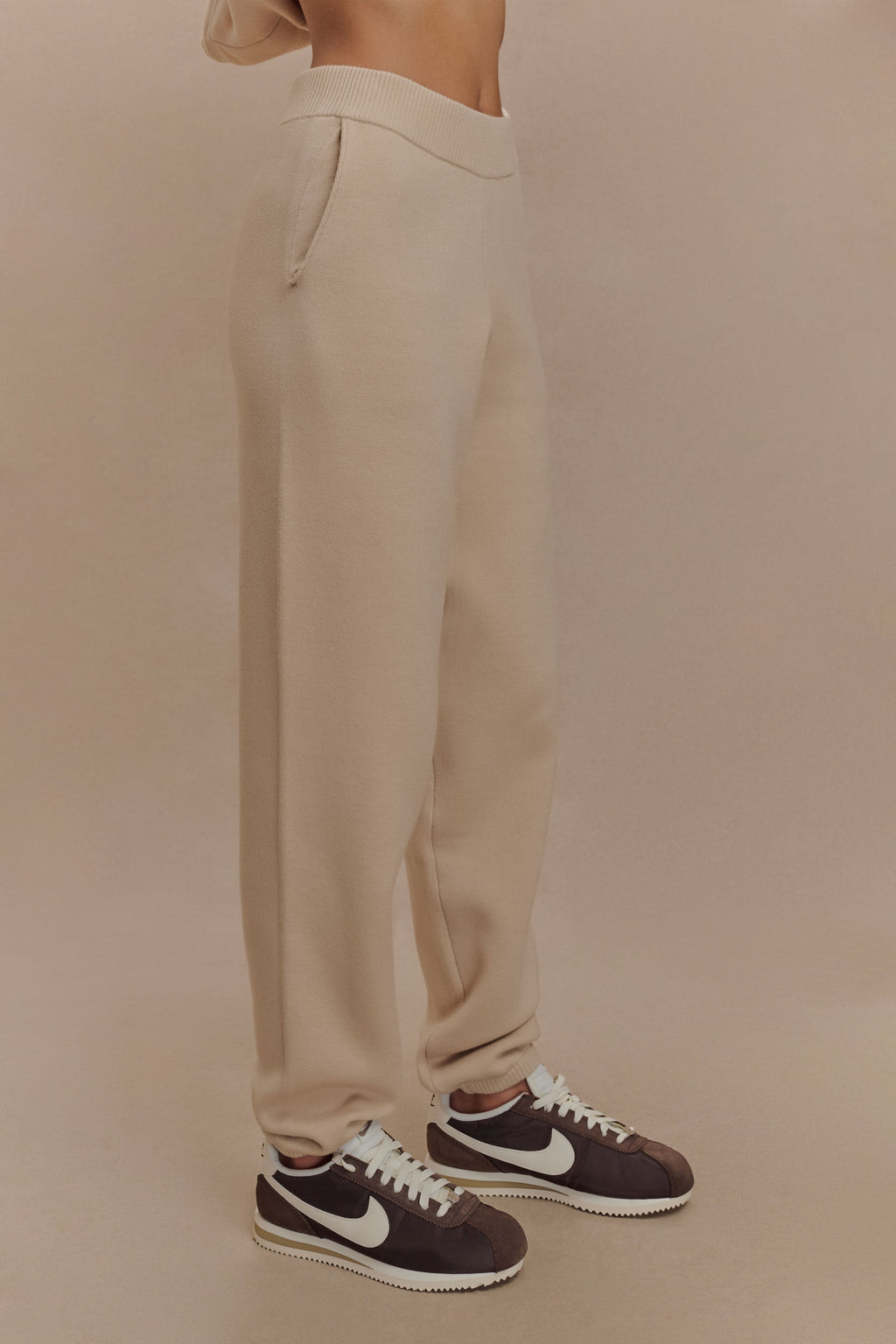 Levauro  Sami Örgü Jogger - Camel