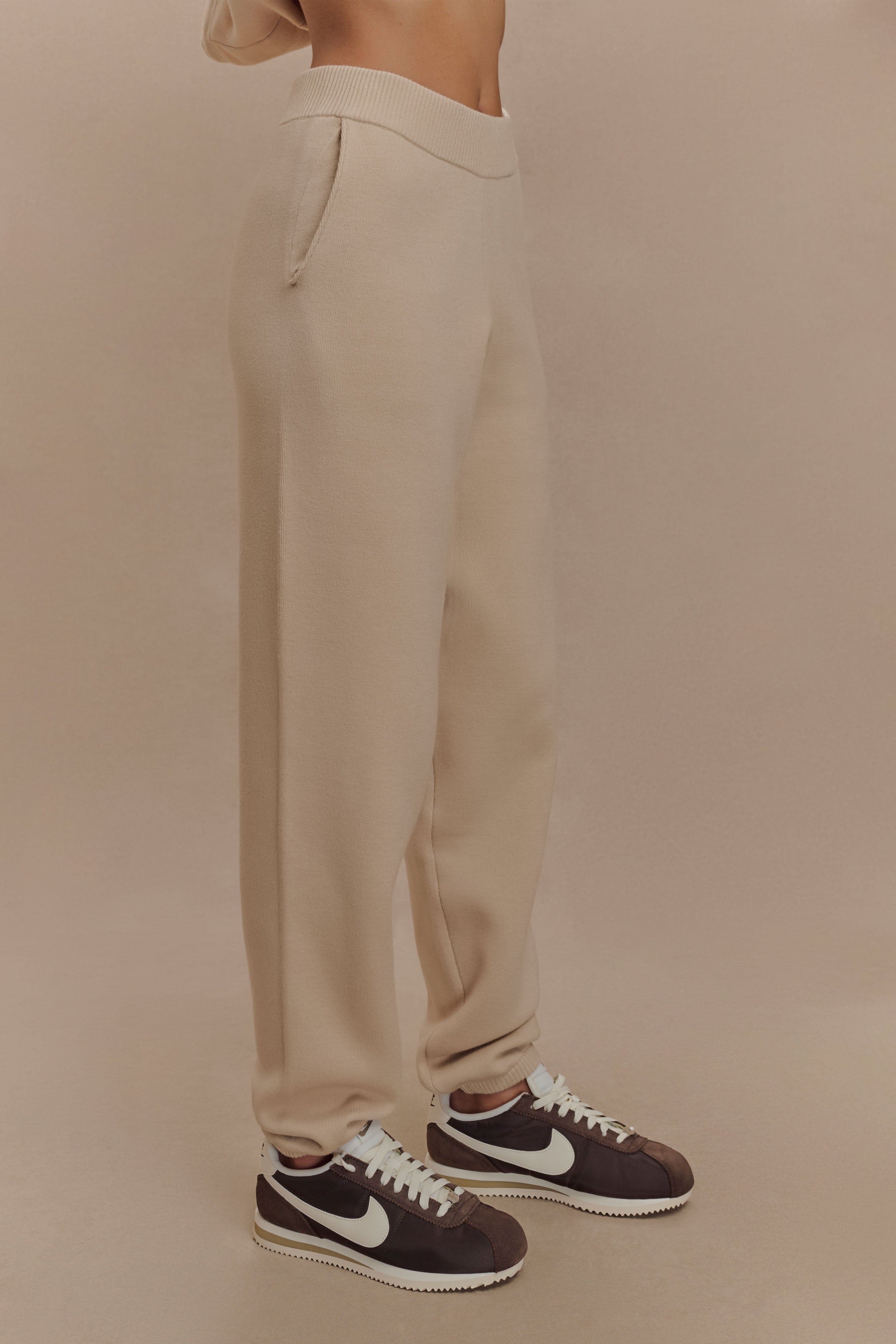 Levauro  Sami Örgü Jogger - Camel
