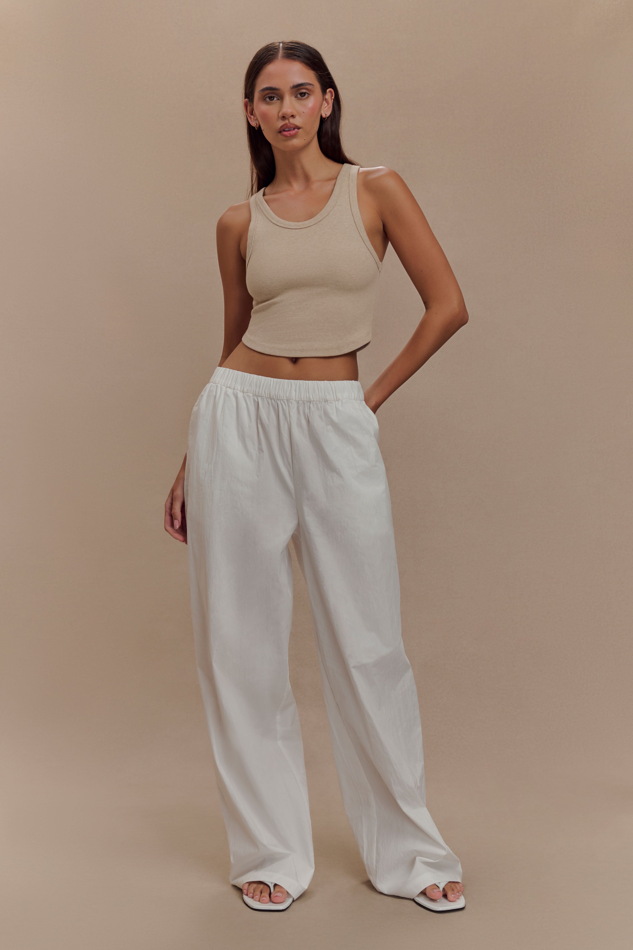 Levauro  Morgana Fitilli Kolsuz Bluz - Neutral Marle