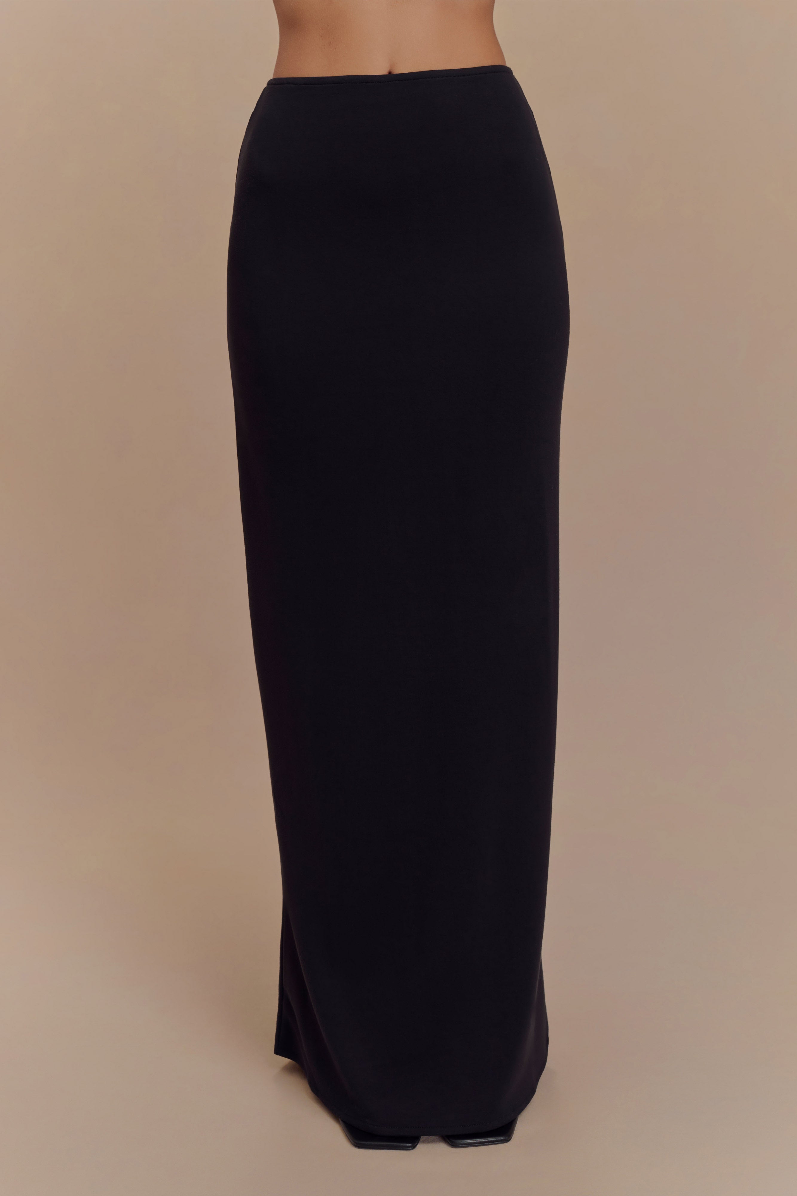 Levauro  Eris Scuba Jersey Maxi Etek - Siyah