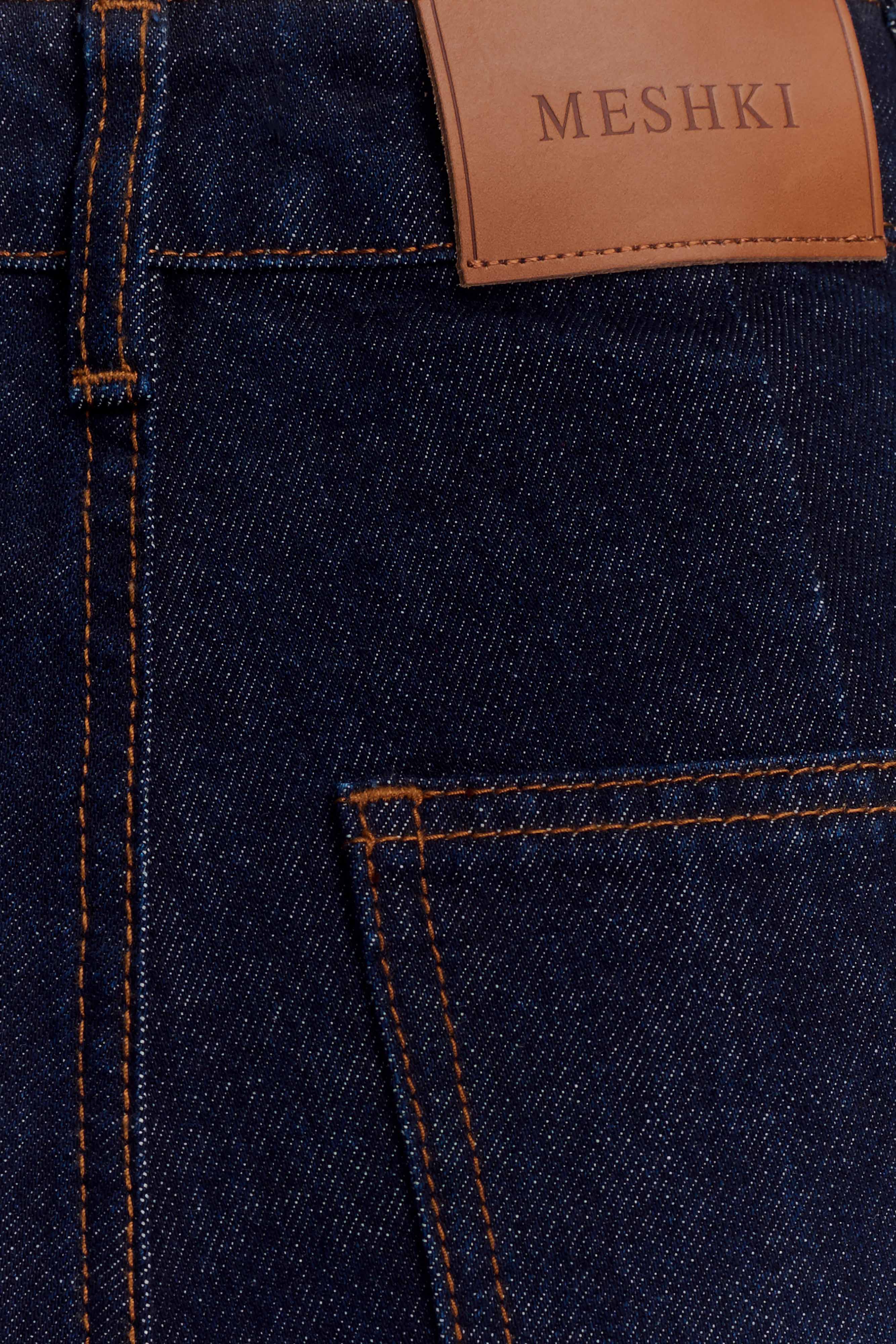 Levauro Jen Geniş Paça Flare Denim Jeans - İndigo Mavi
