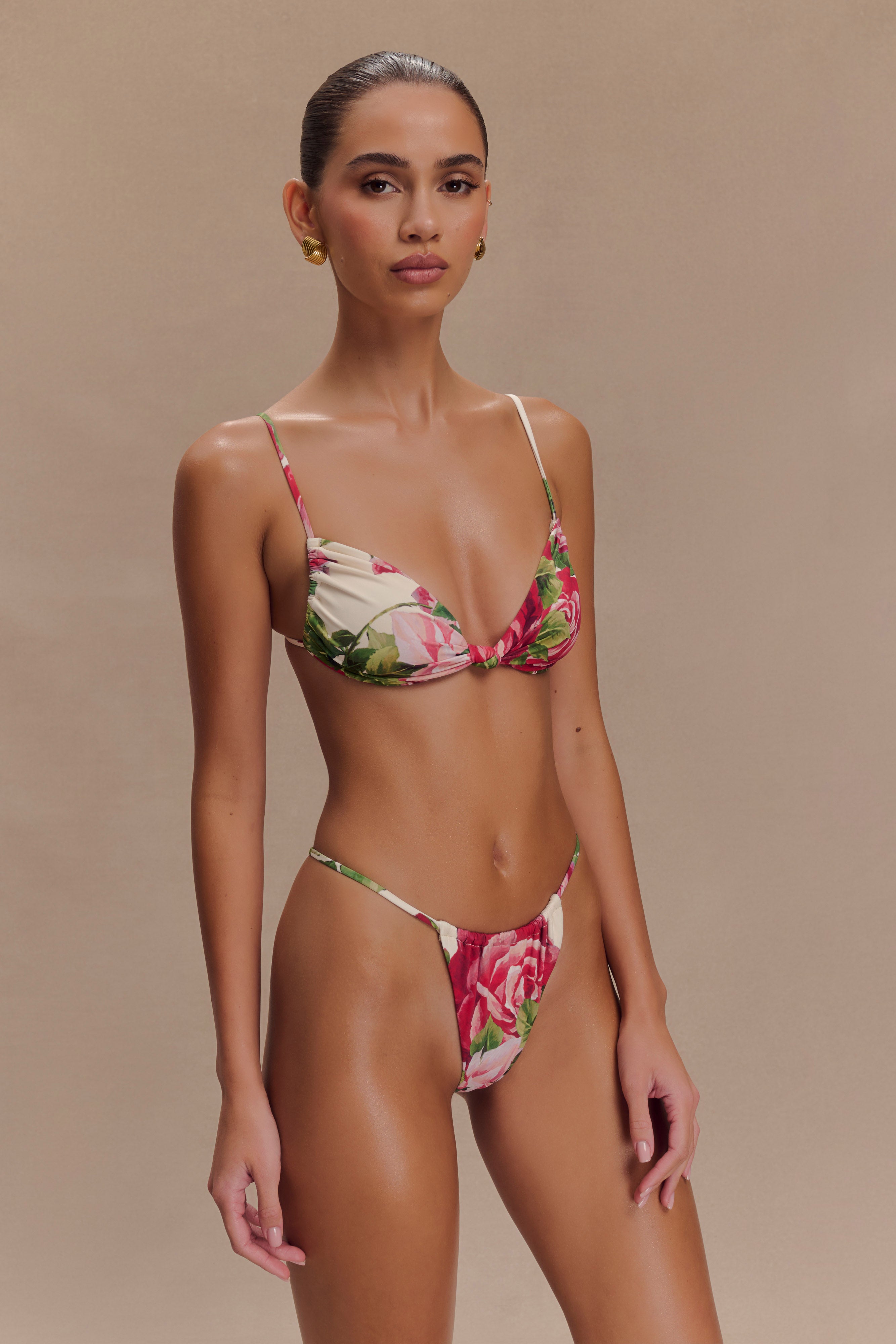 Levauro Rosmunda Dantelli Bikini Üstü - Sonia Gül Desenli