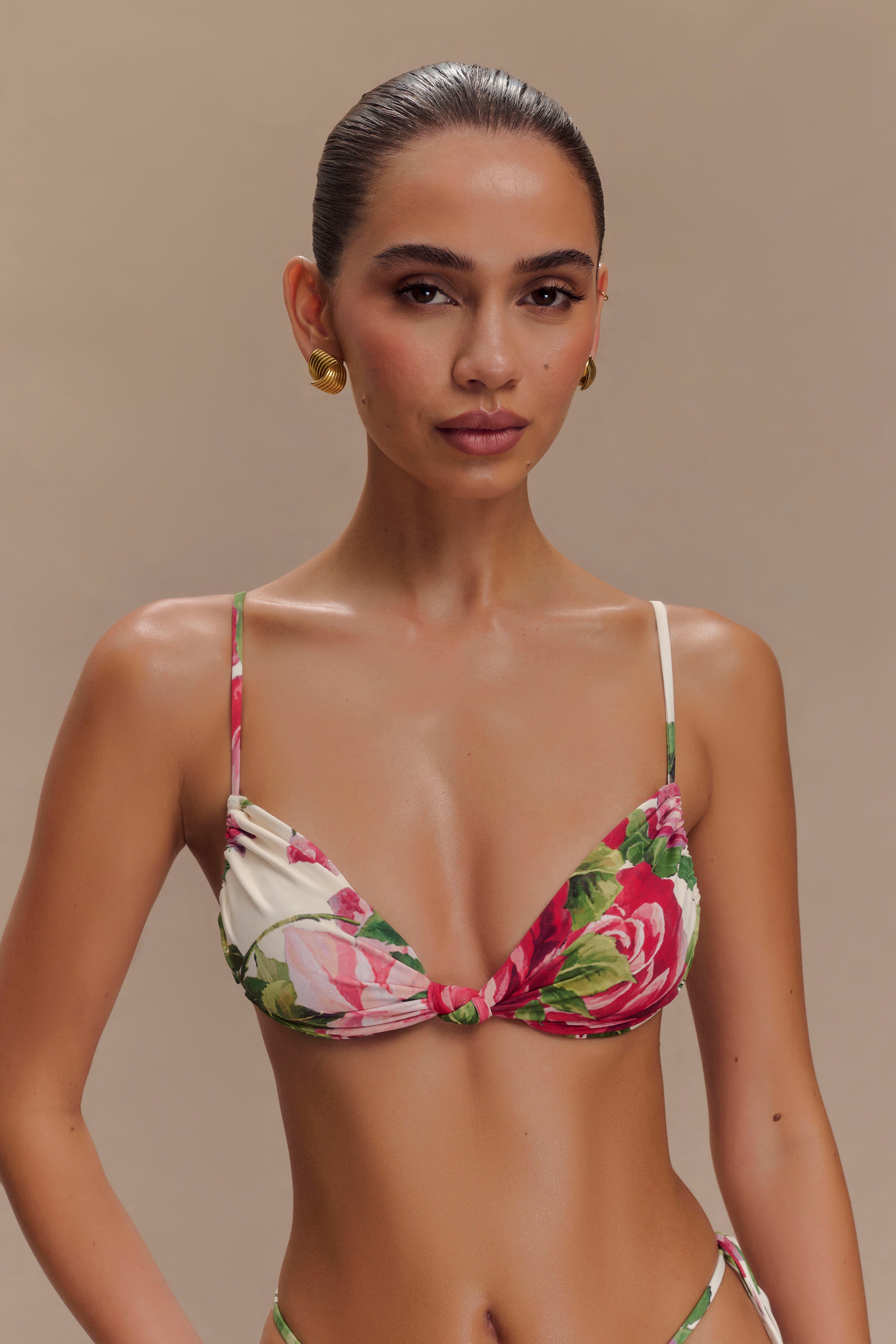 Levauro Rosmunda Dantelli Bikini Üstü - Sonia Gül Desenli
