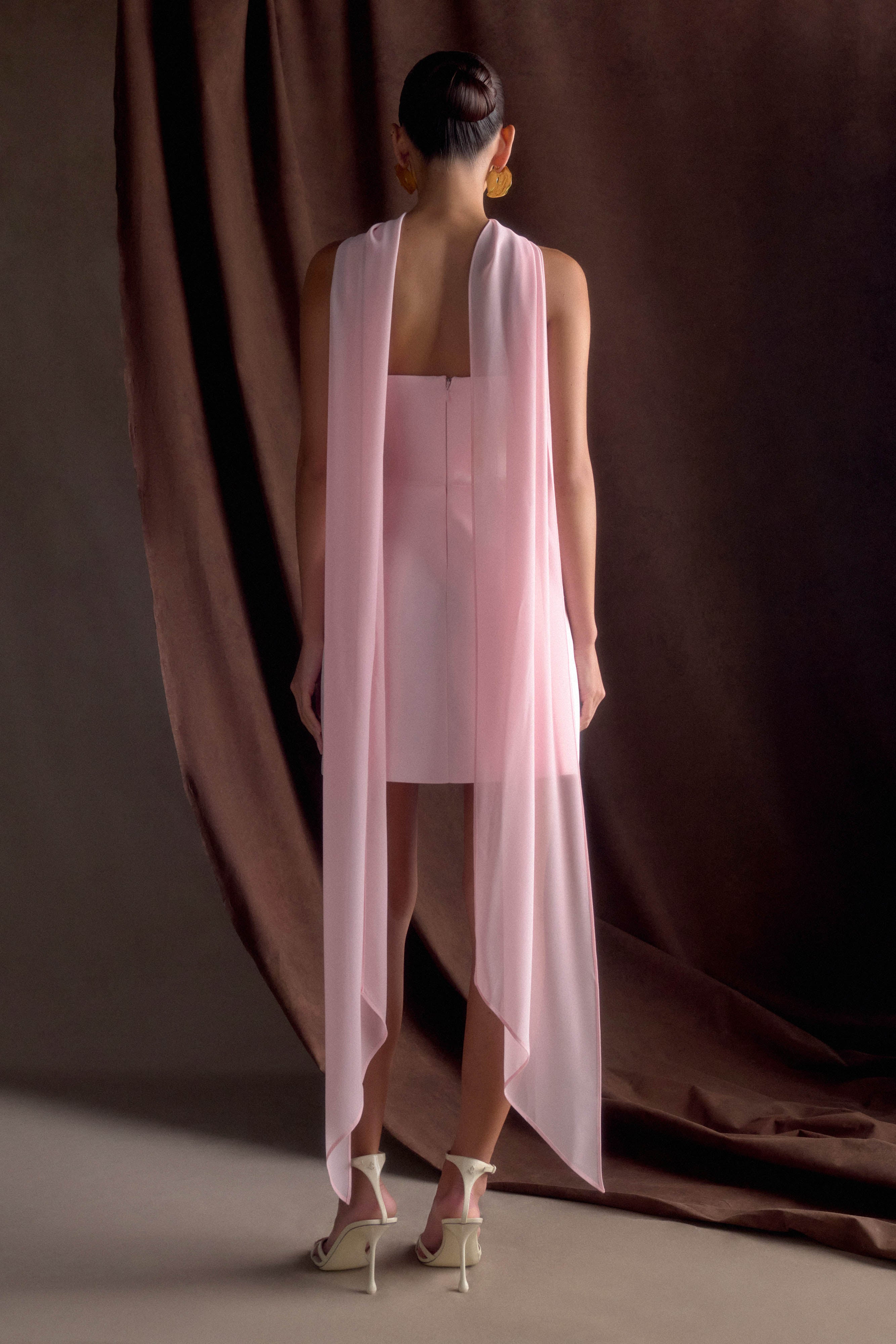 Levauro Orellia Straplez Takım Elbise Mini Elbise - Soft Pembe