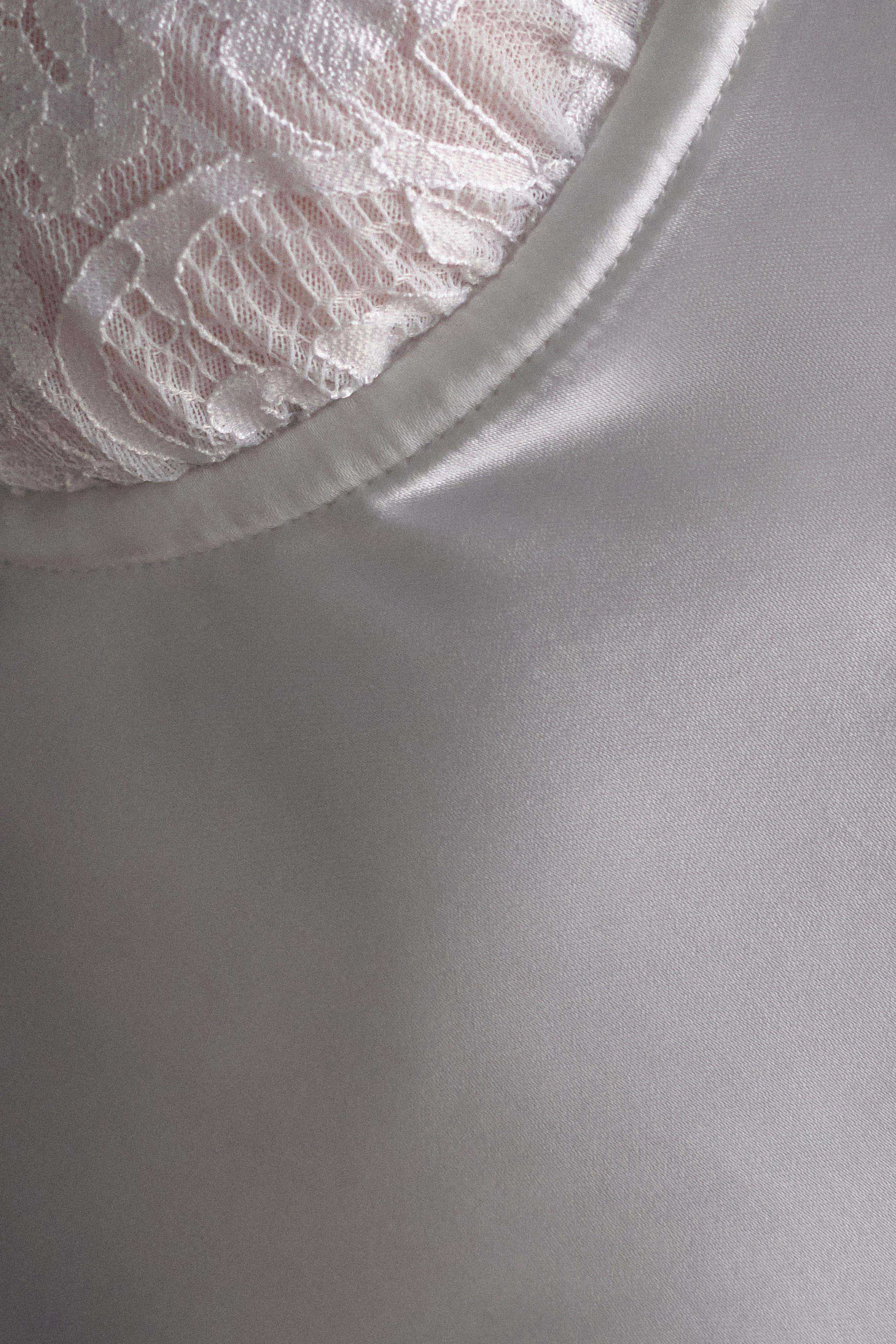 Levauro Scarlett Saten Slip Mini Elbise - Fildişi