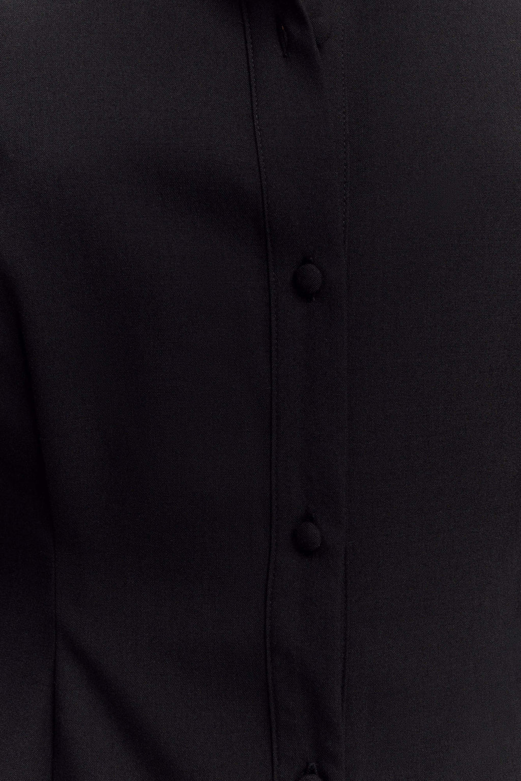Levauro Dorian Fitted Gömlek Mini Elbise - Siyah